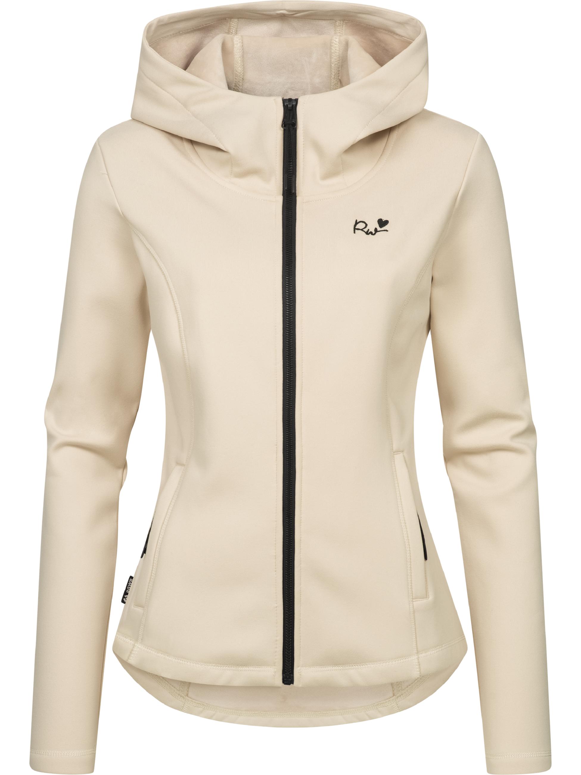 Weiche Sweatjacke mit Kapuze Lyshka Ecru