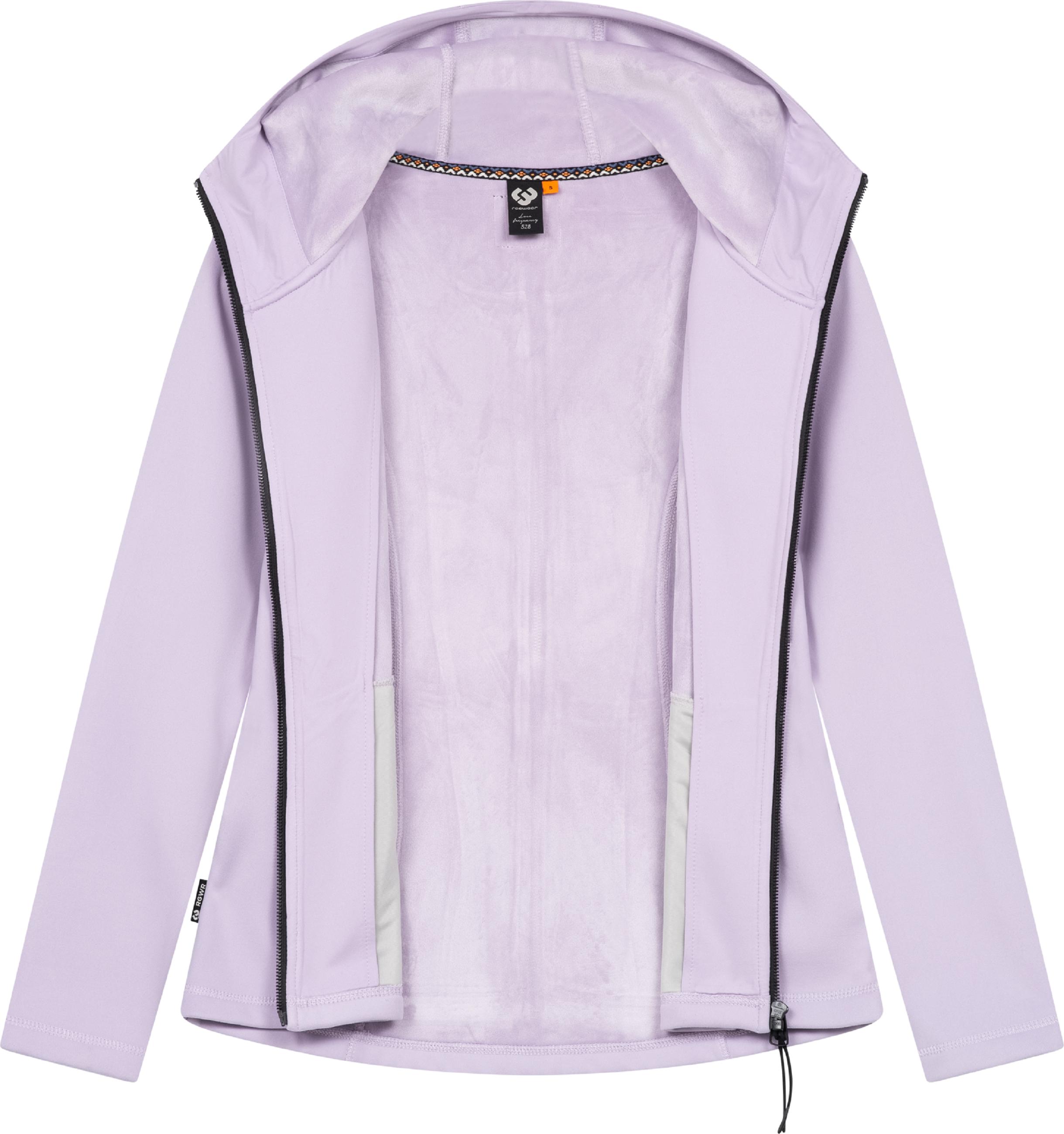 Weiche Sweatjacke mit Kapuze Lyshka Lavender