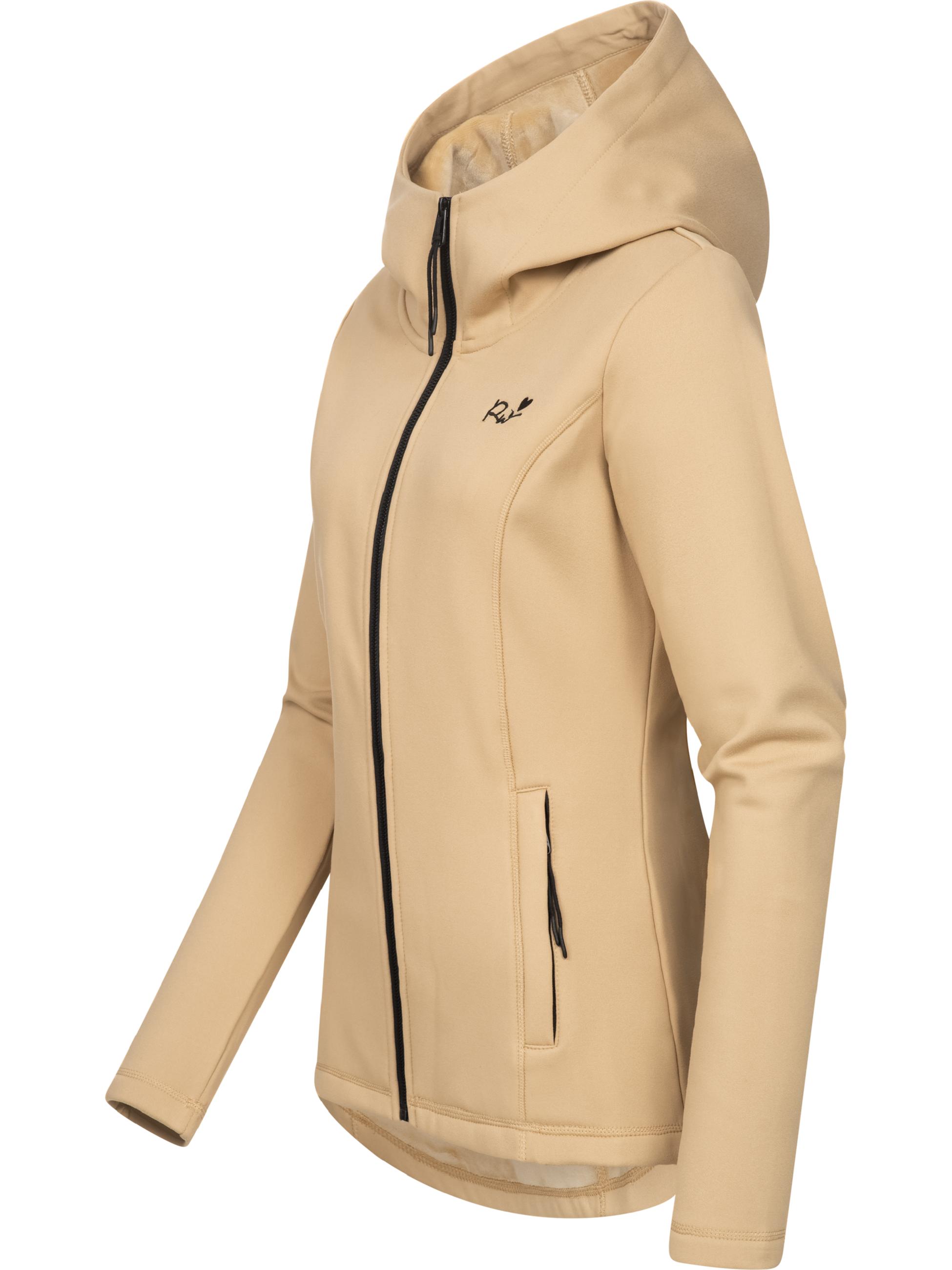 Weiche Sweatjacke mit Kapuze Lyshka Taupe