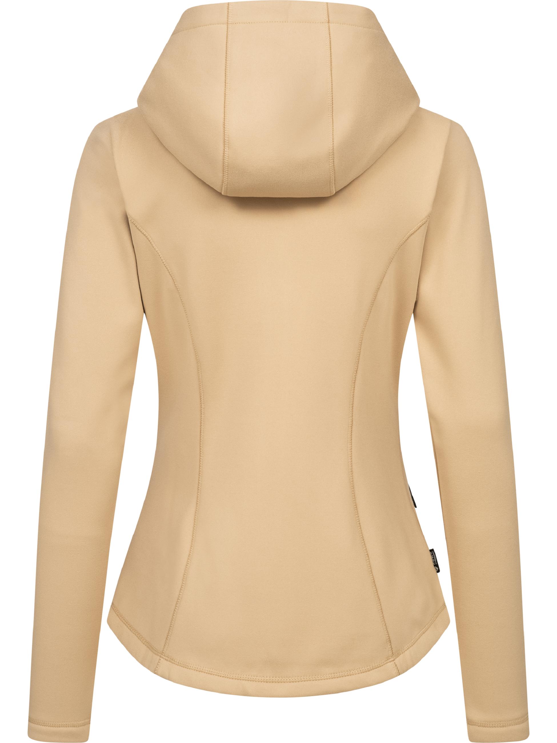 Weiche Sweatjacke mit Kapuze Lyshka Taupe