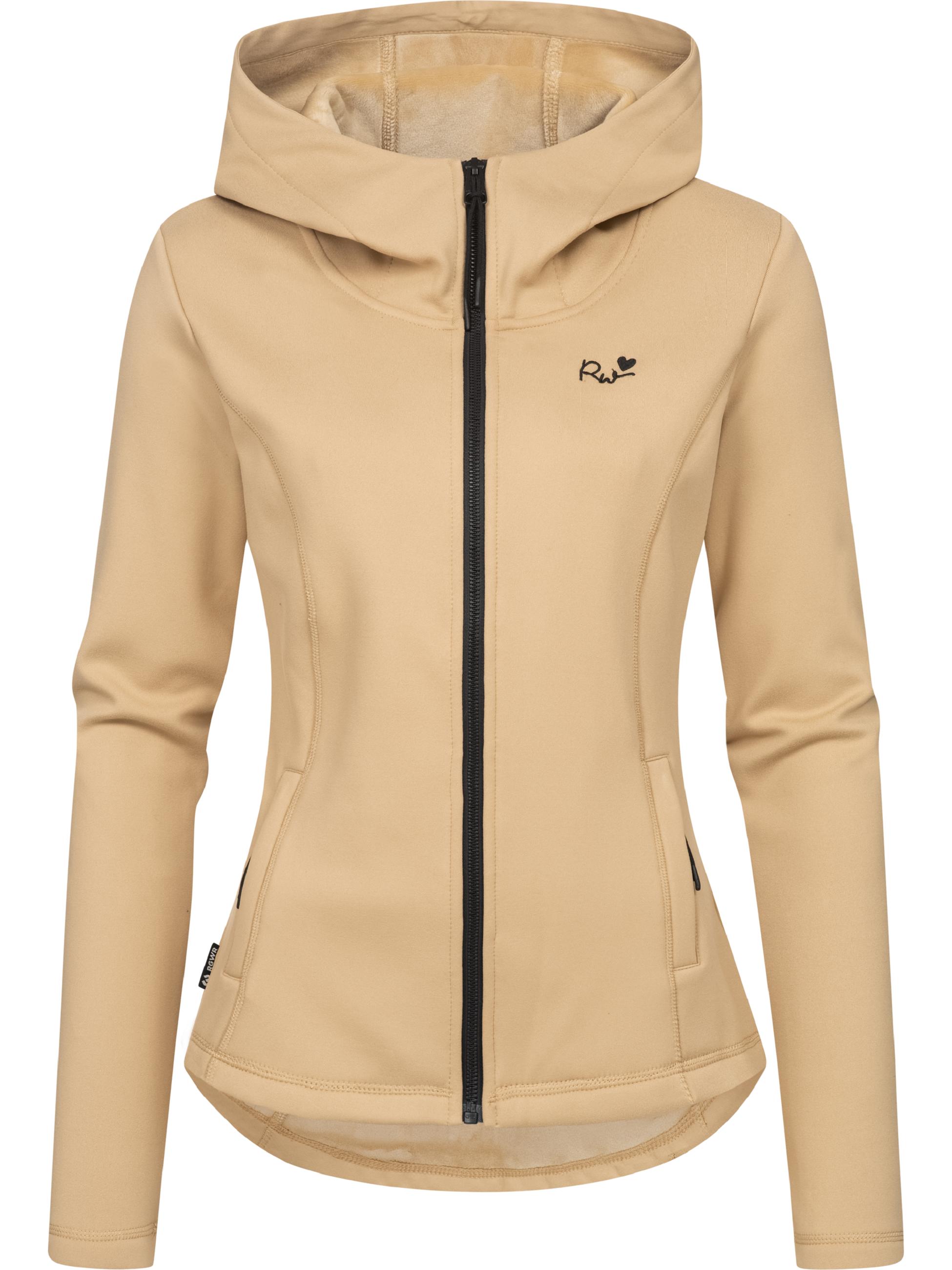 Weiche Sweatjacke mit Kapuze Lyshka Taupe