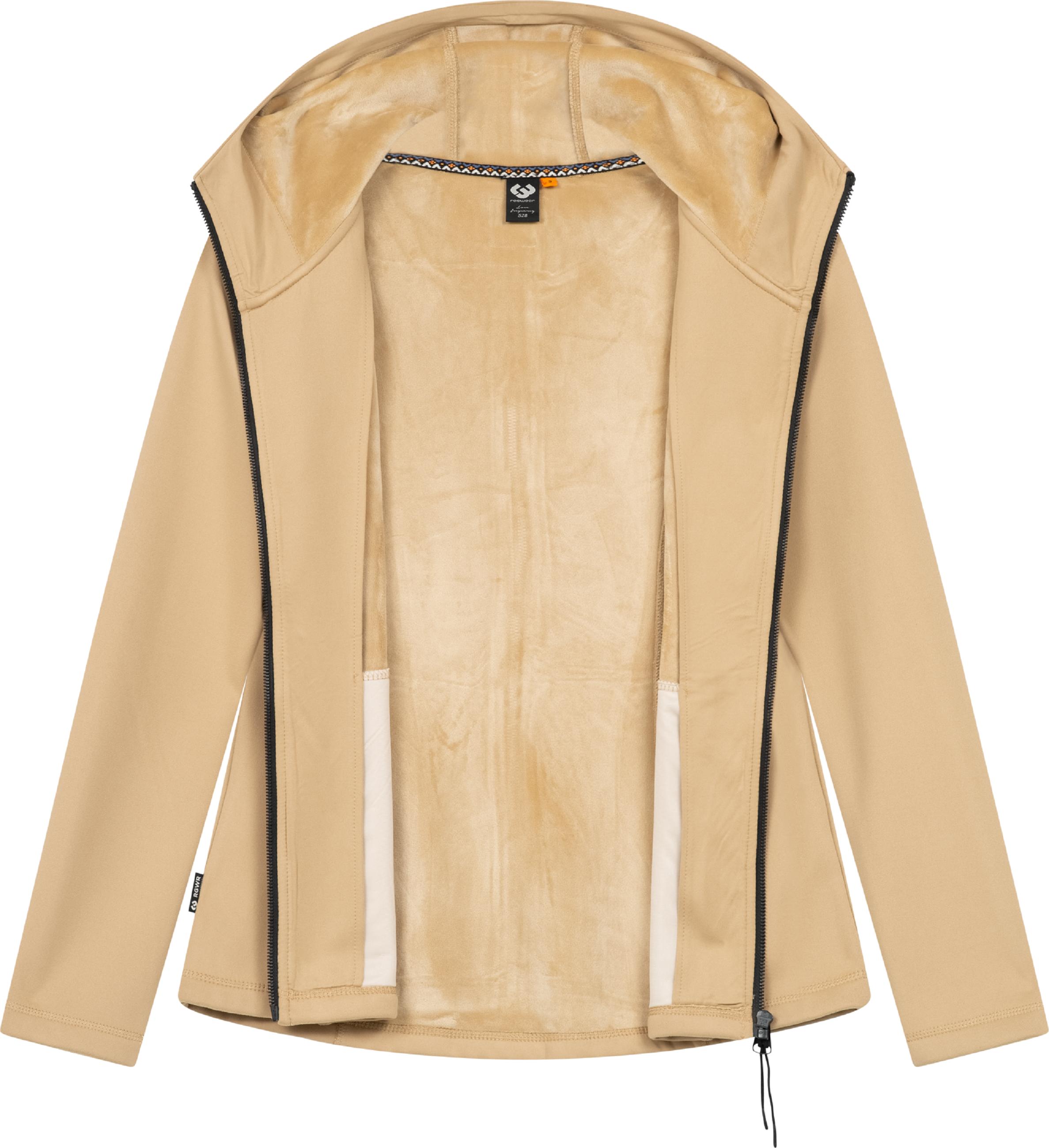 Weiche Sweatjacke mit Kapuze Lyshka Taupe