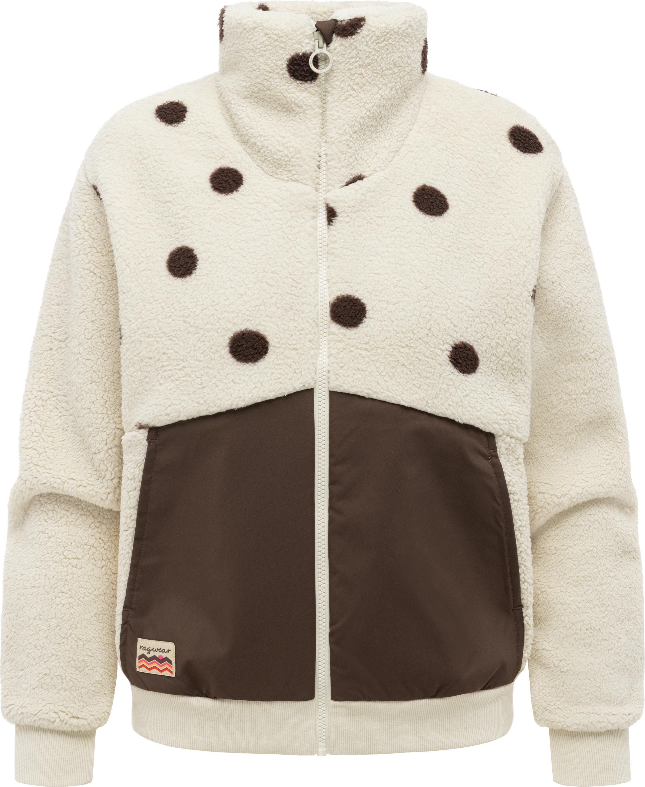 Plüschjacke "Madaras Print Y" Ecru