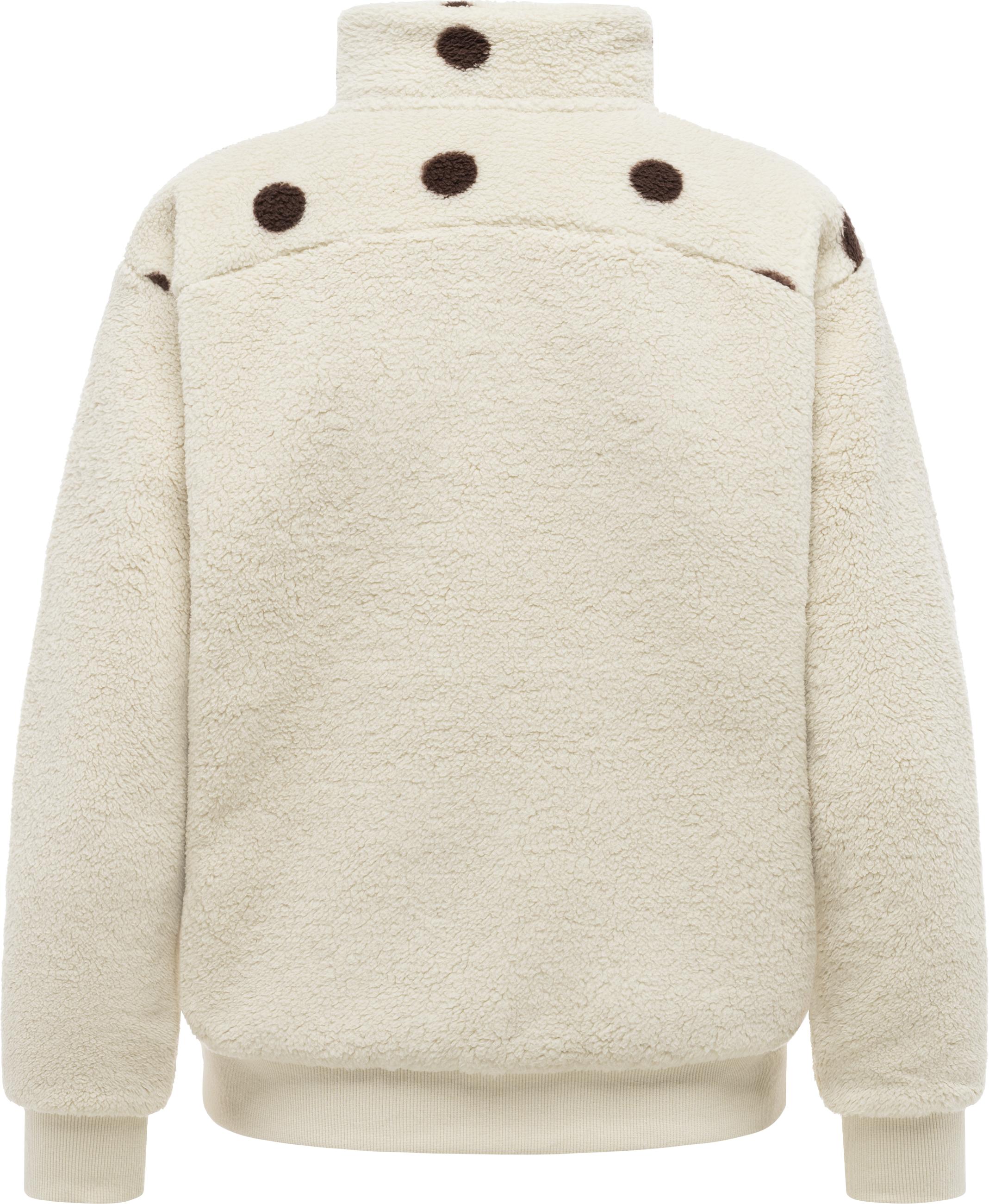 Plüschjacke "Madaras Print Y" Ecru