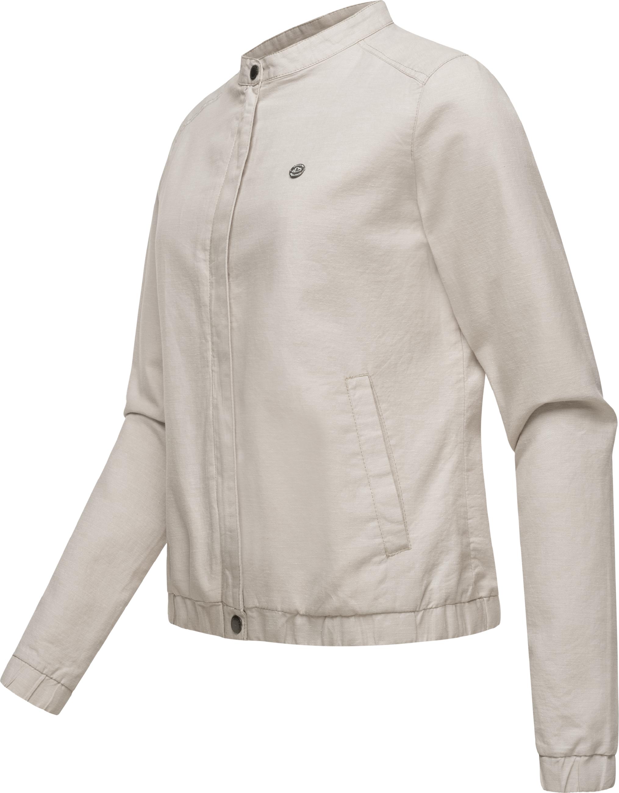 Leichte Leinen Sommerjacke "Malawi Linen" Bone