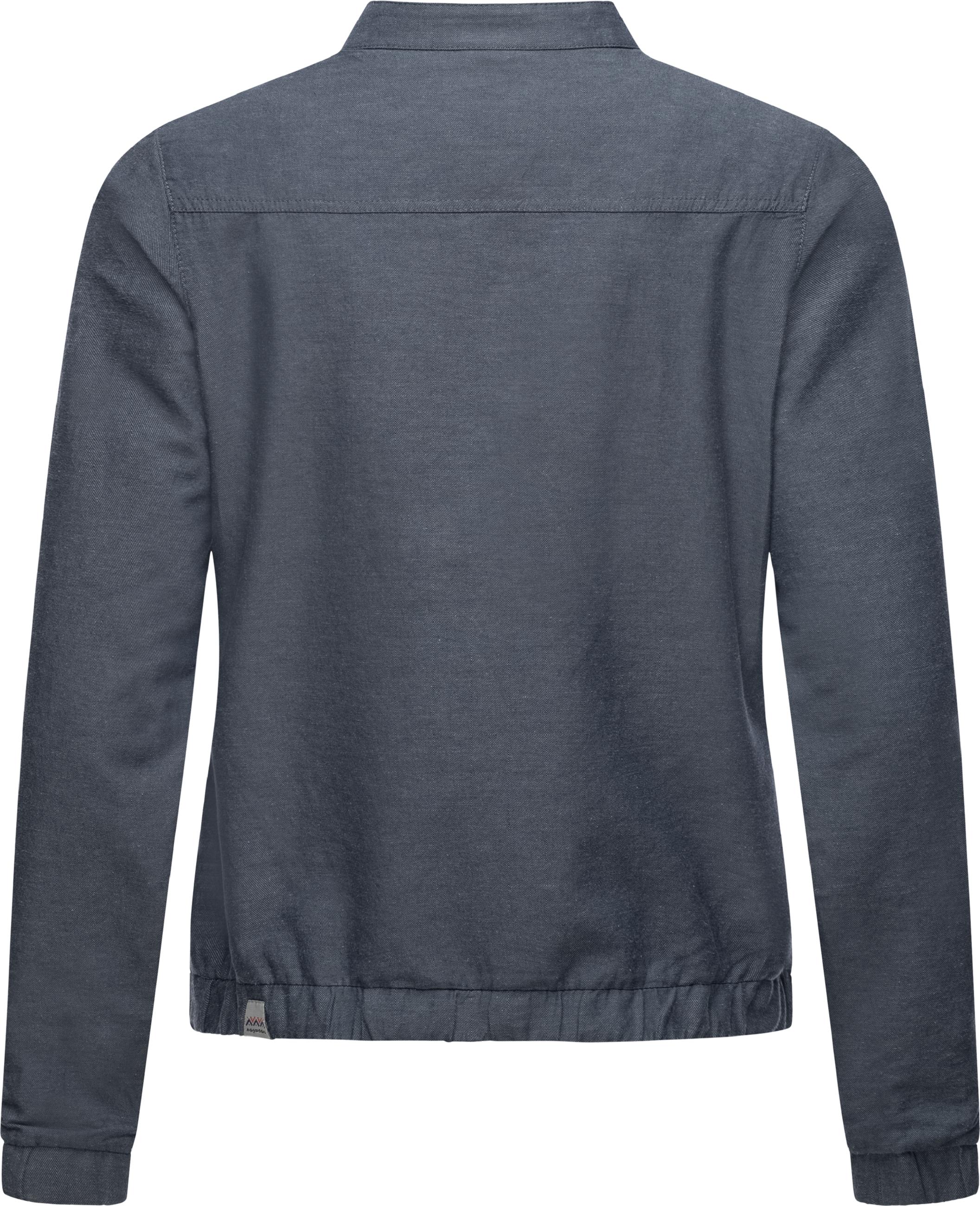 Leichte Leinen Sommerjacke "Malawi Linen" Indigo Blue