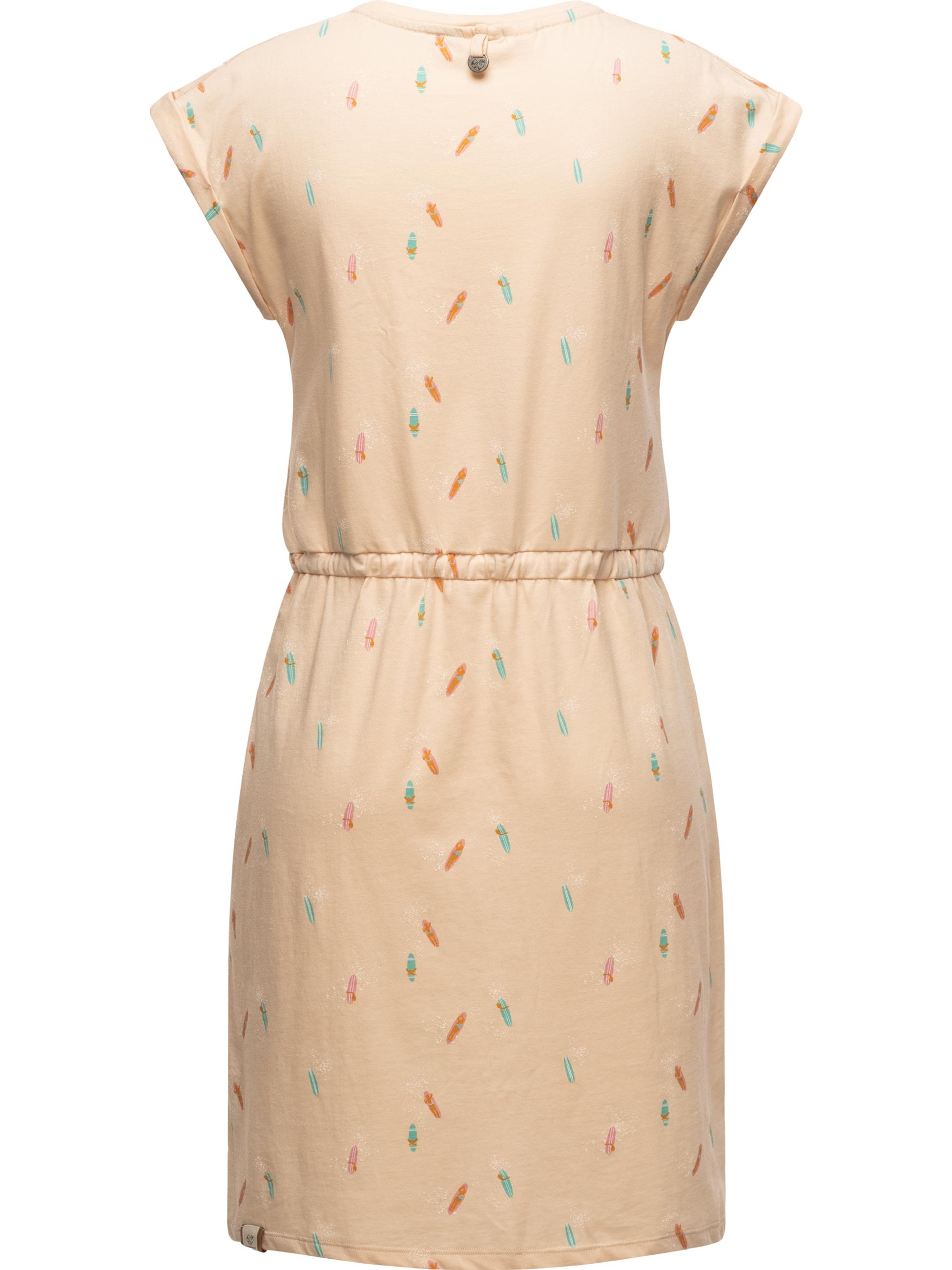 Leichtes Sommerkleid "Mallory Print Dress Organic" Beige