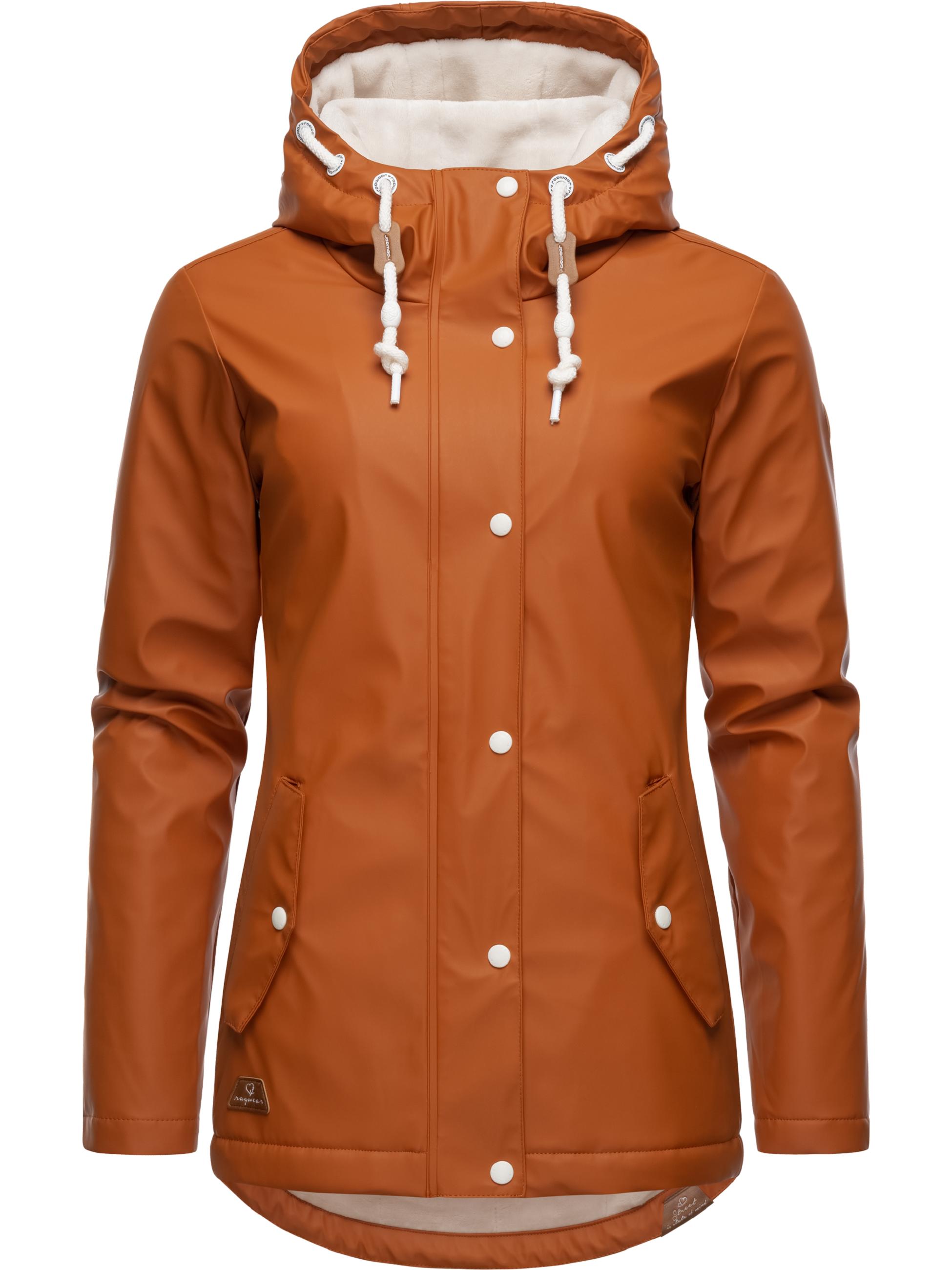 wasserdichte Regenjacke mit Kapuze "Marge" Cinnamon22