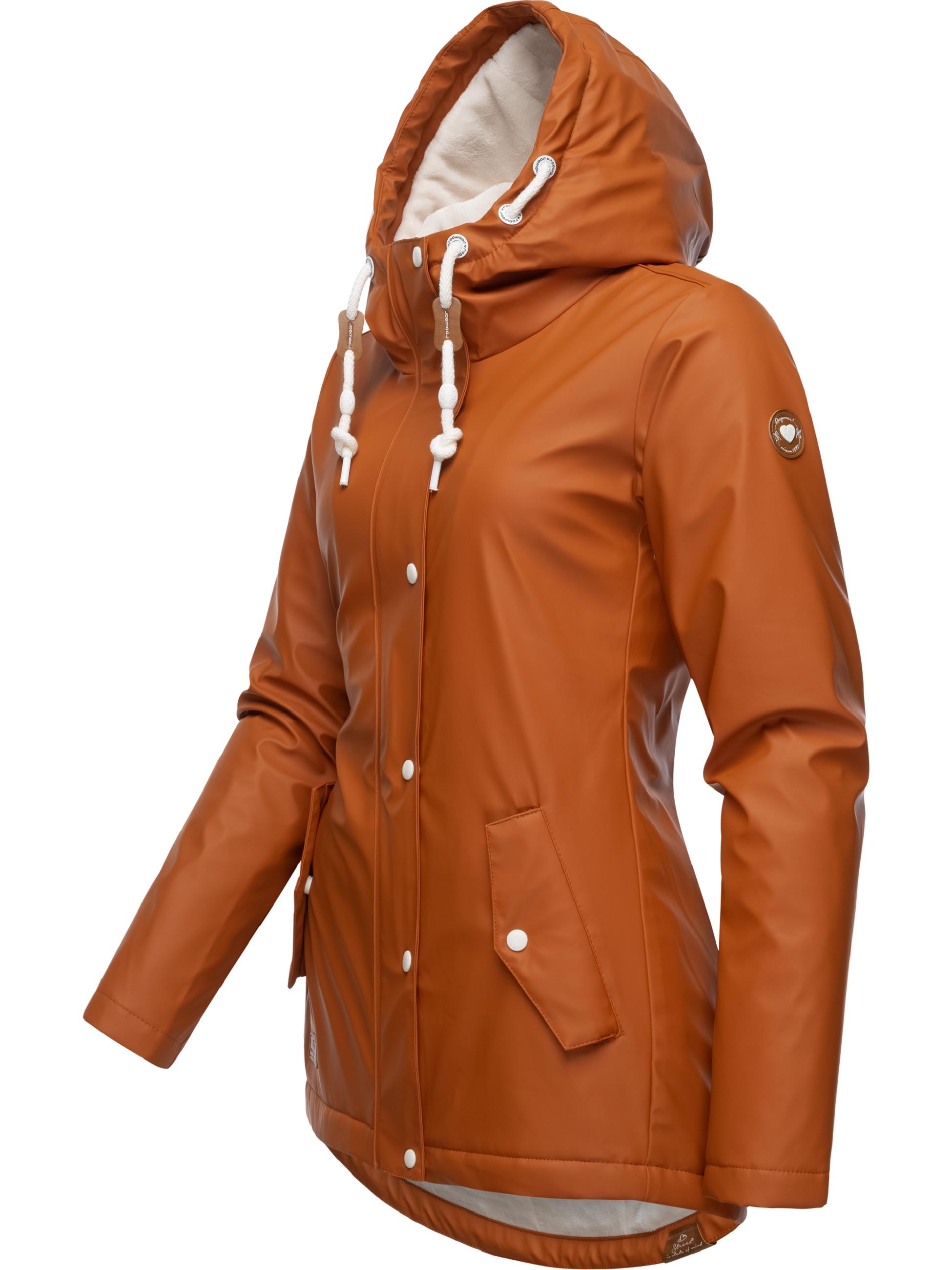 wasserdichte Regenjacke mit Kapuze "Marge" Cinnamon22