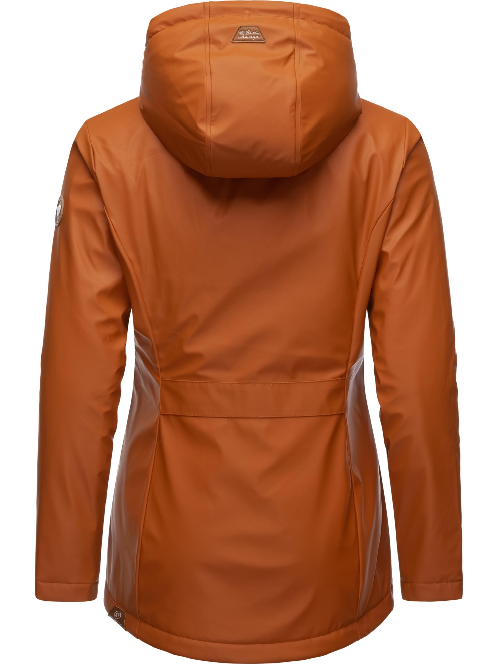 wasserdichte Regenjacke mit Kapuze "Marge" Cinnamon22