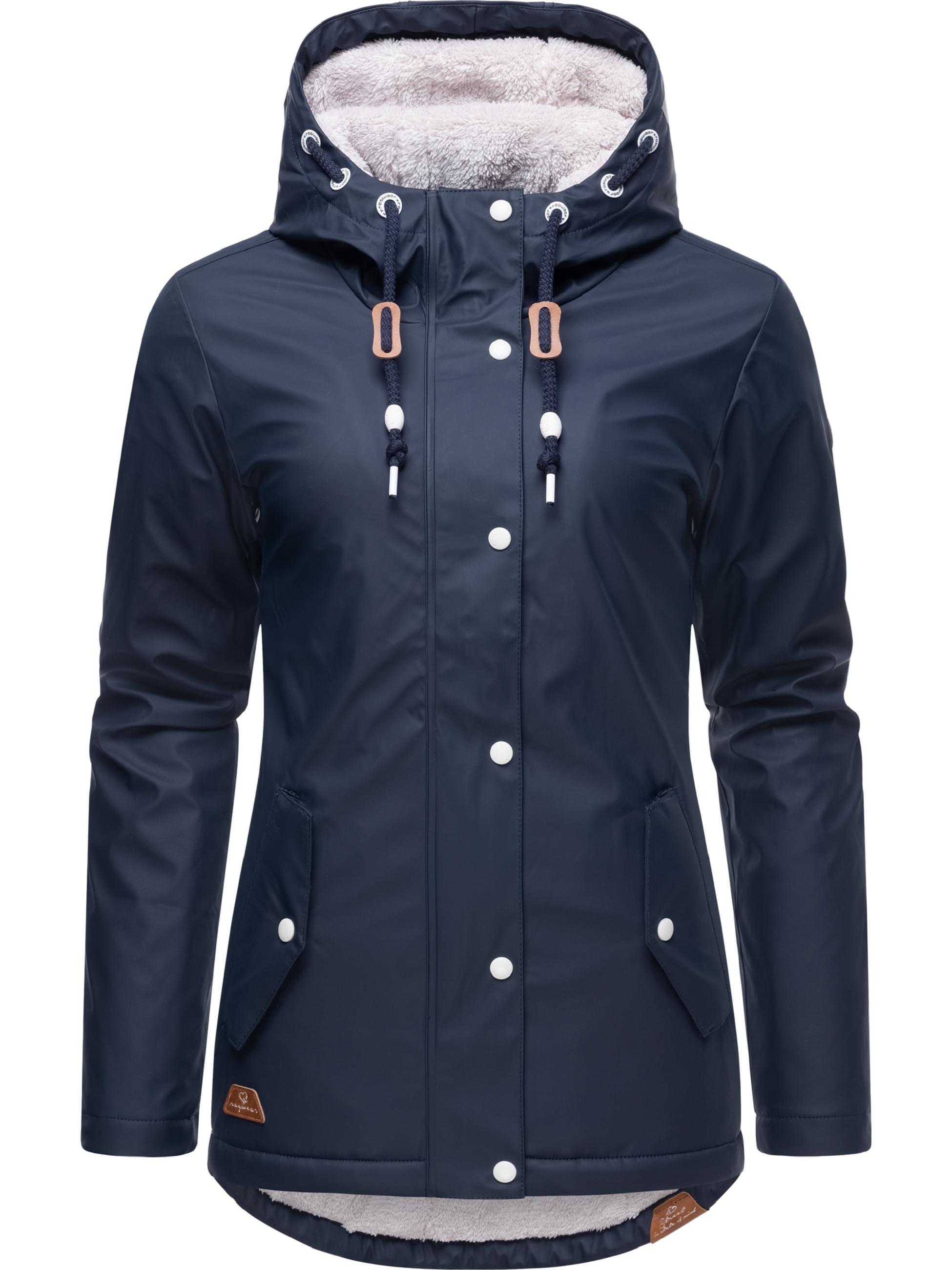 wasserdichte Regenjacke mit Kapuze "Marge" Navy022