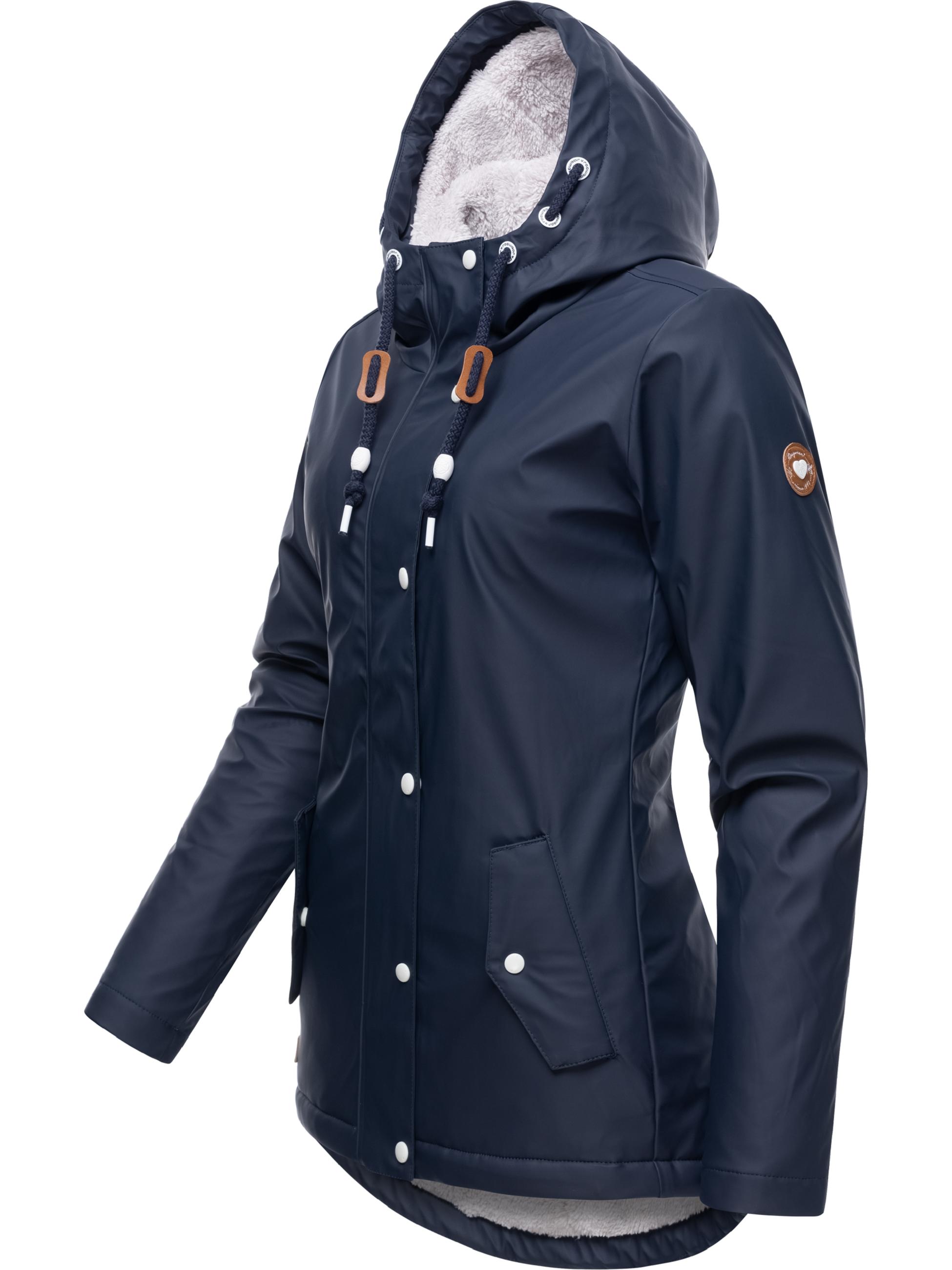 wasserdichte Regenjacke mit Kapuze "Marge" Navy022