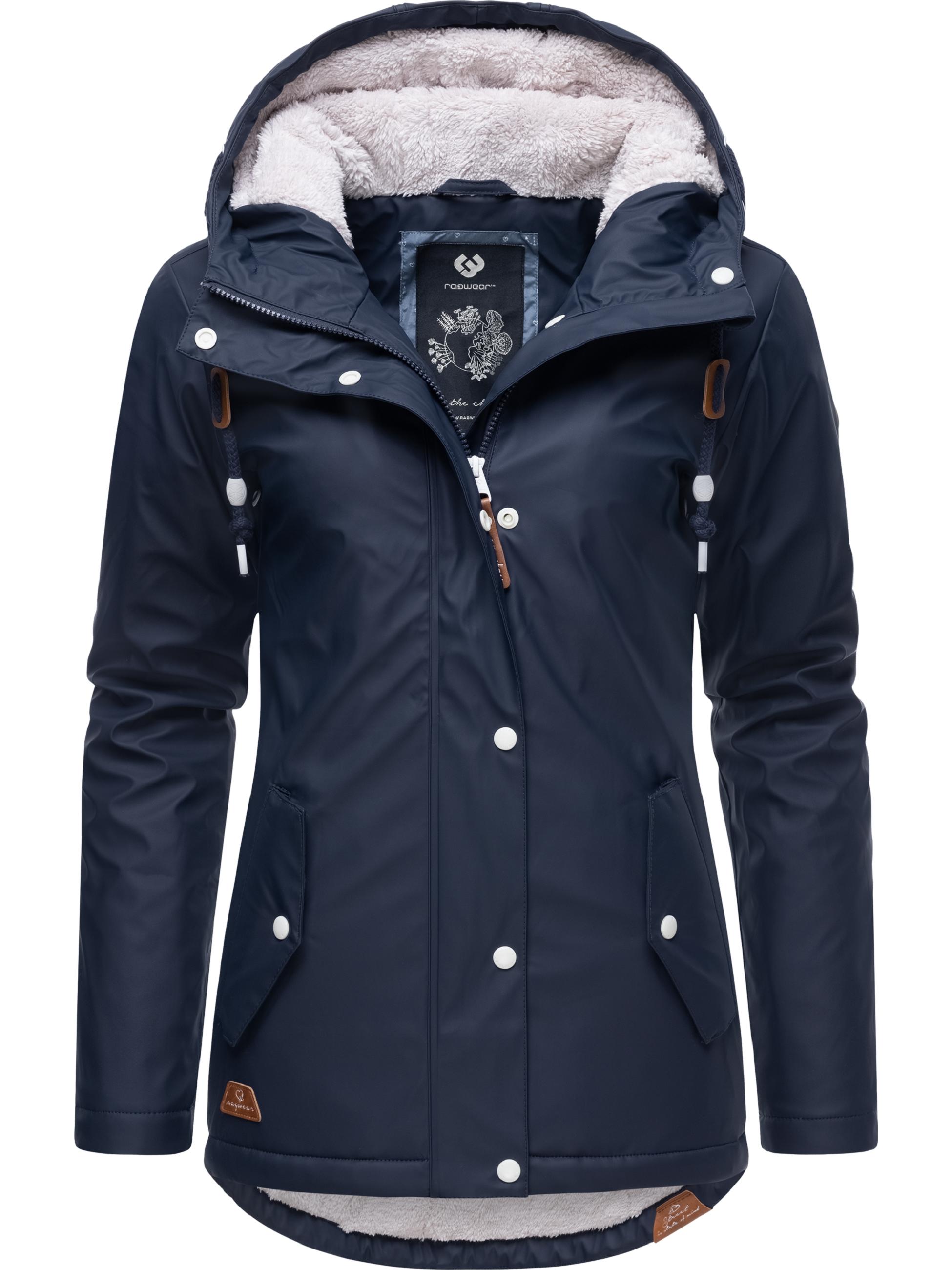 wasserdichte Regenjacke mit Kapuze "Marge" Navy022