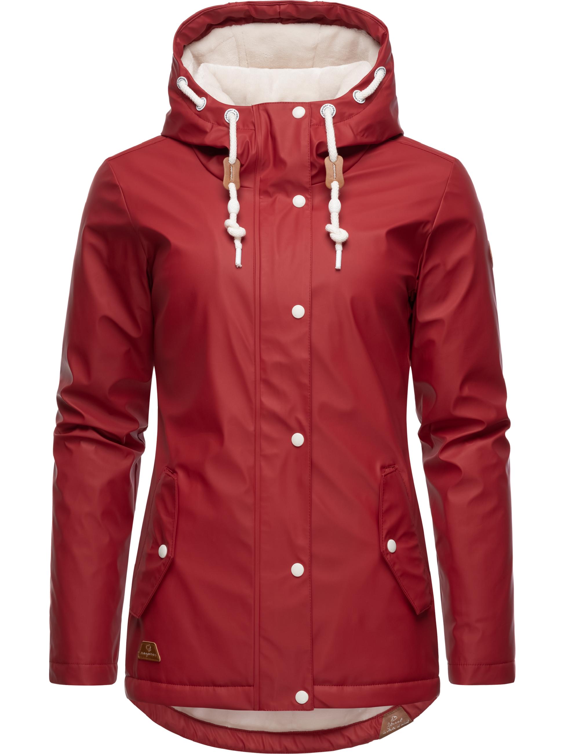 wasserdichte Regenjacke mit Kapuze "Marge" Red22