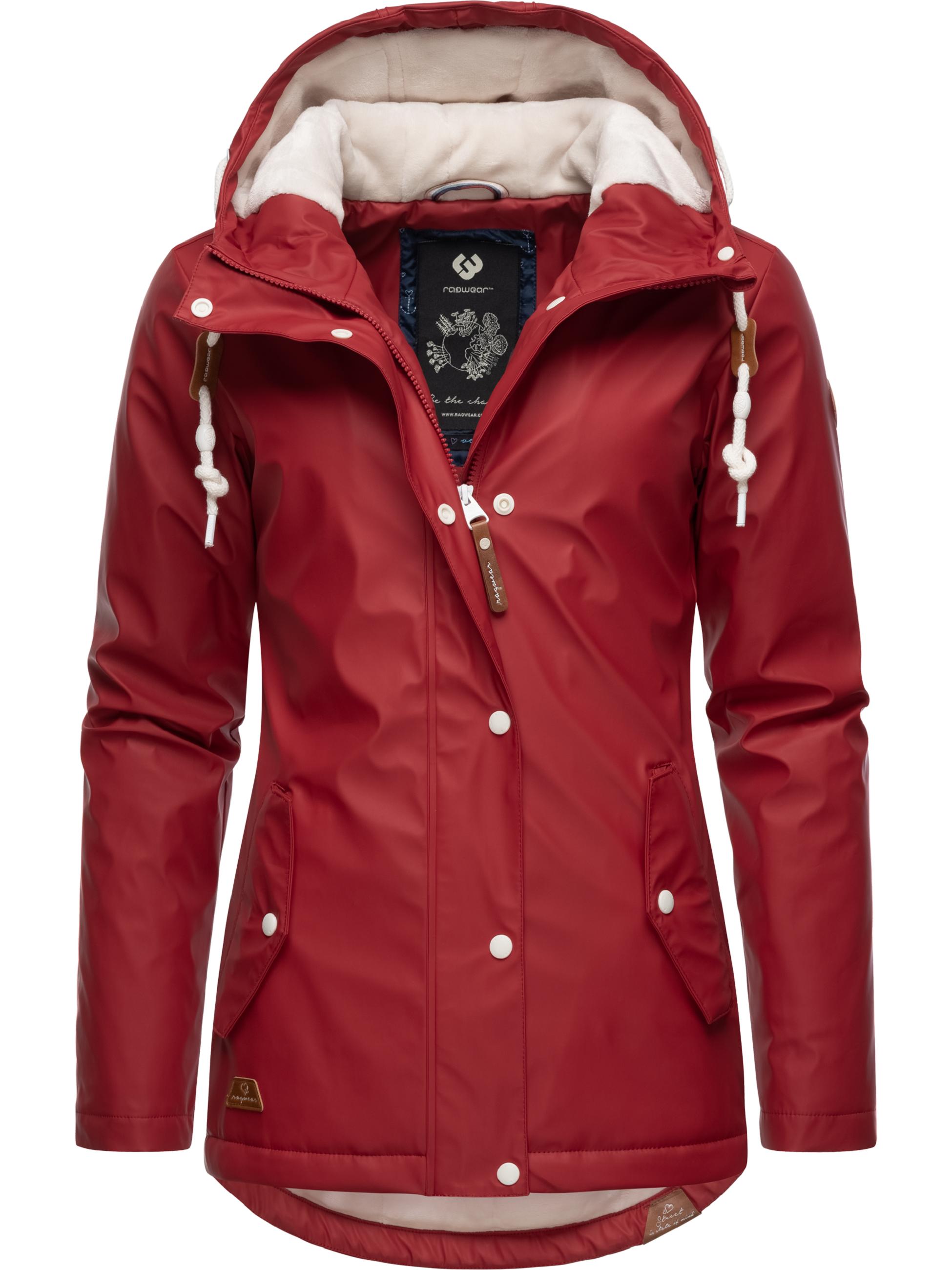 wasserdichte Regenjacke mit Kapuze "Marge" Red22