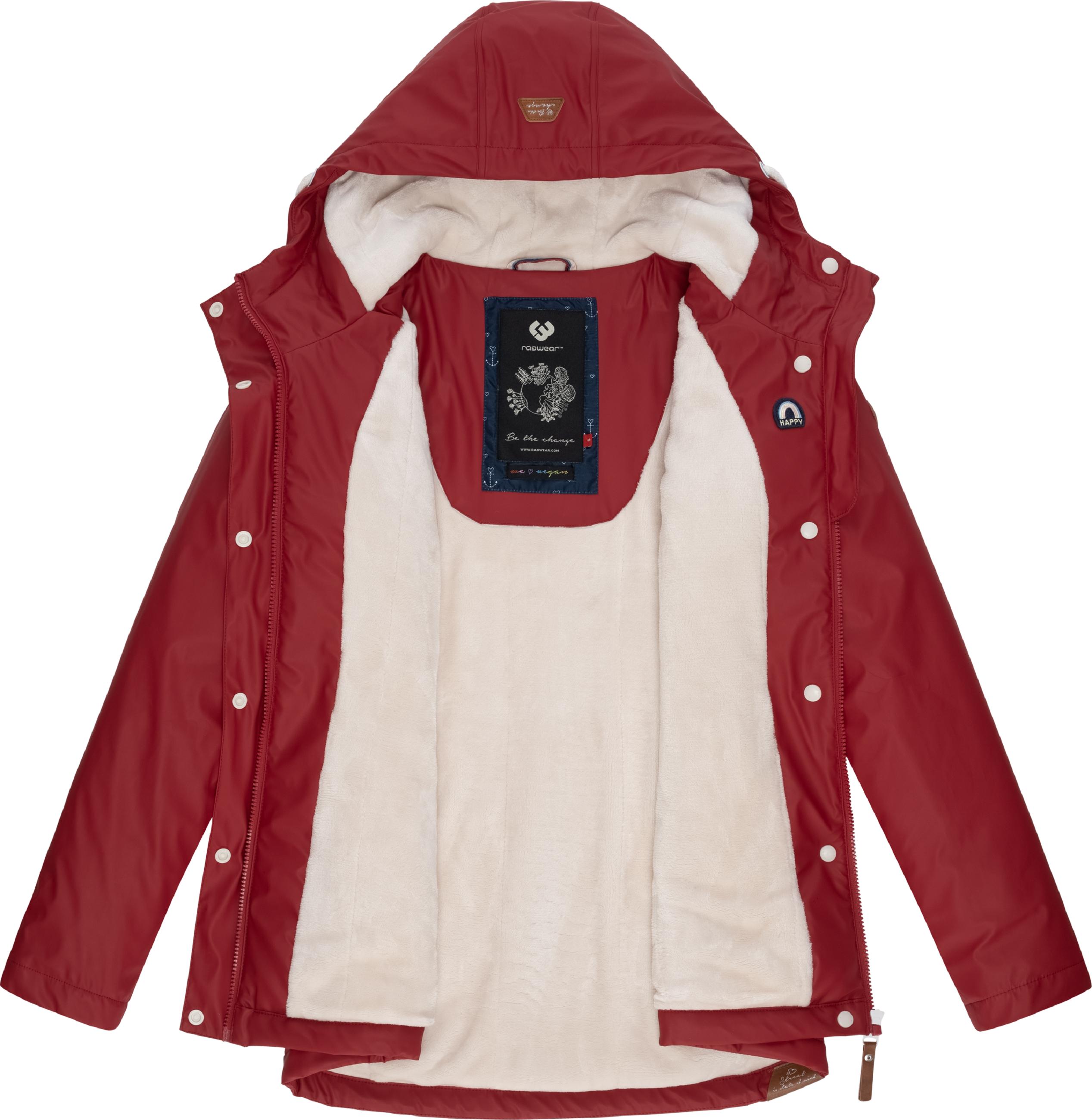 wasserdichte Regenjacke mit Kapuze "Marge" Red22