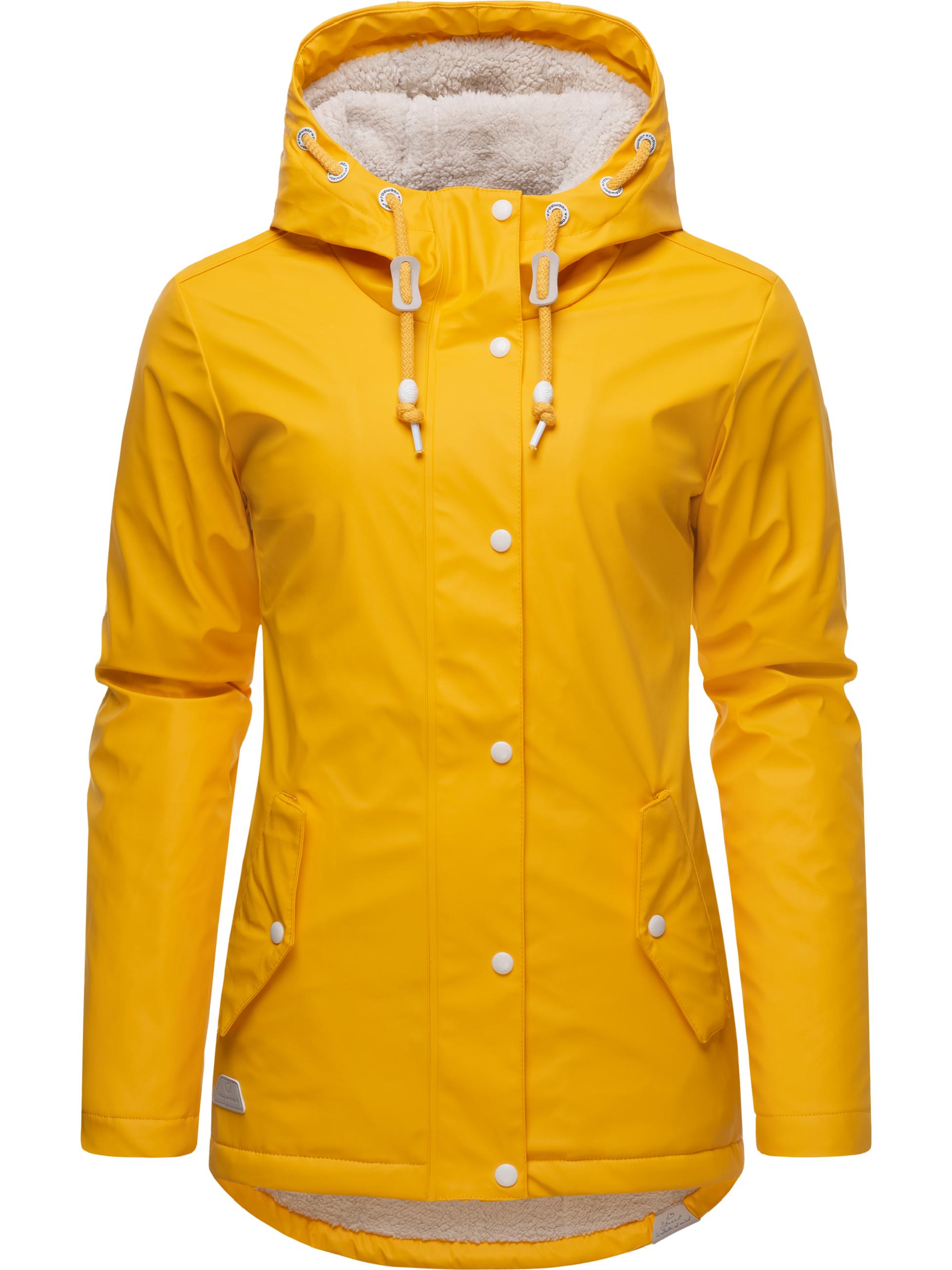 wasserdichte Regenjacke mit Kapuze "Marge" Yellow022