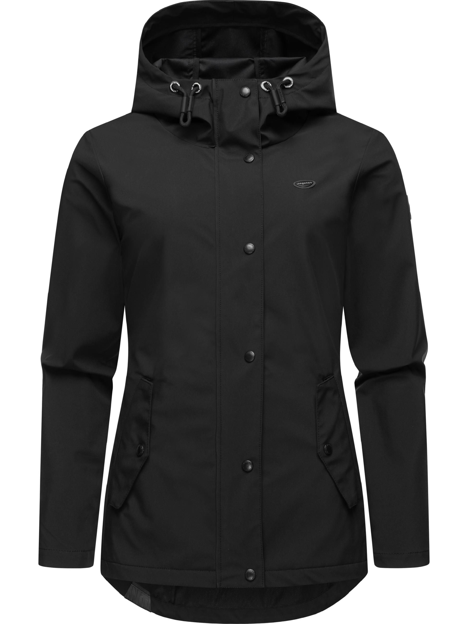 wasserdichte Softshelljacke mit Kapuze "Margge Shell" Black