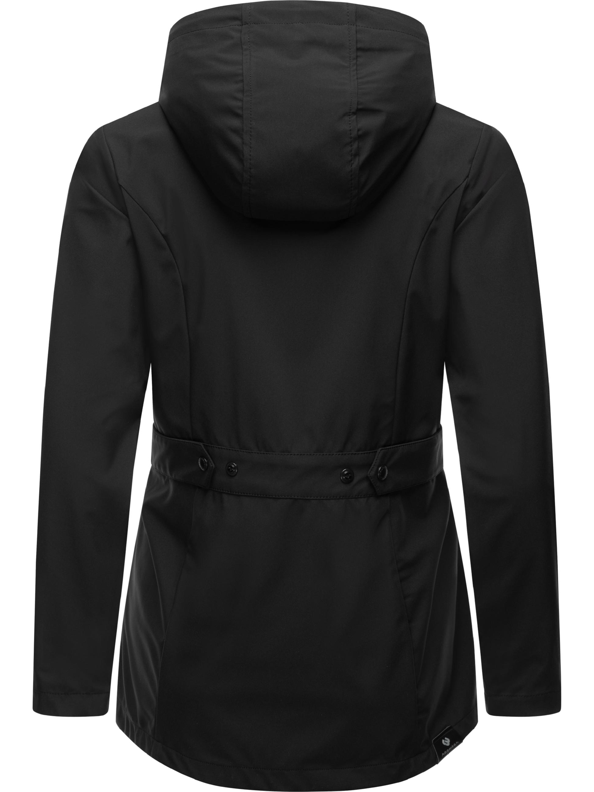 wasserdichte Softshelljacke mit Kapuze "Margge Shell" Black