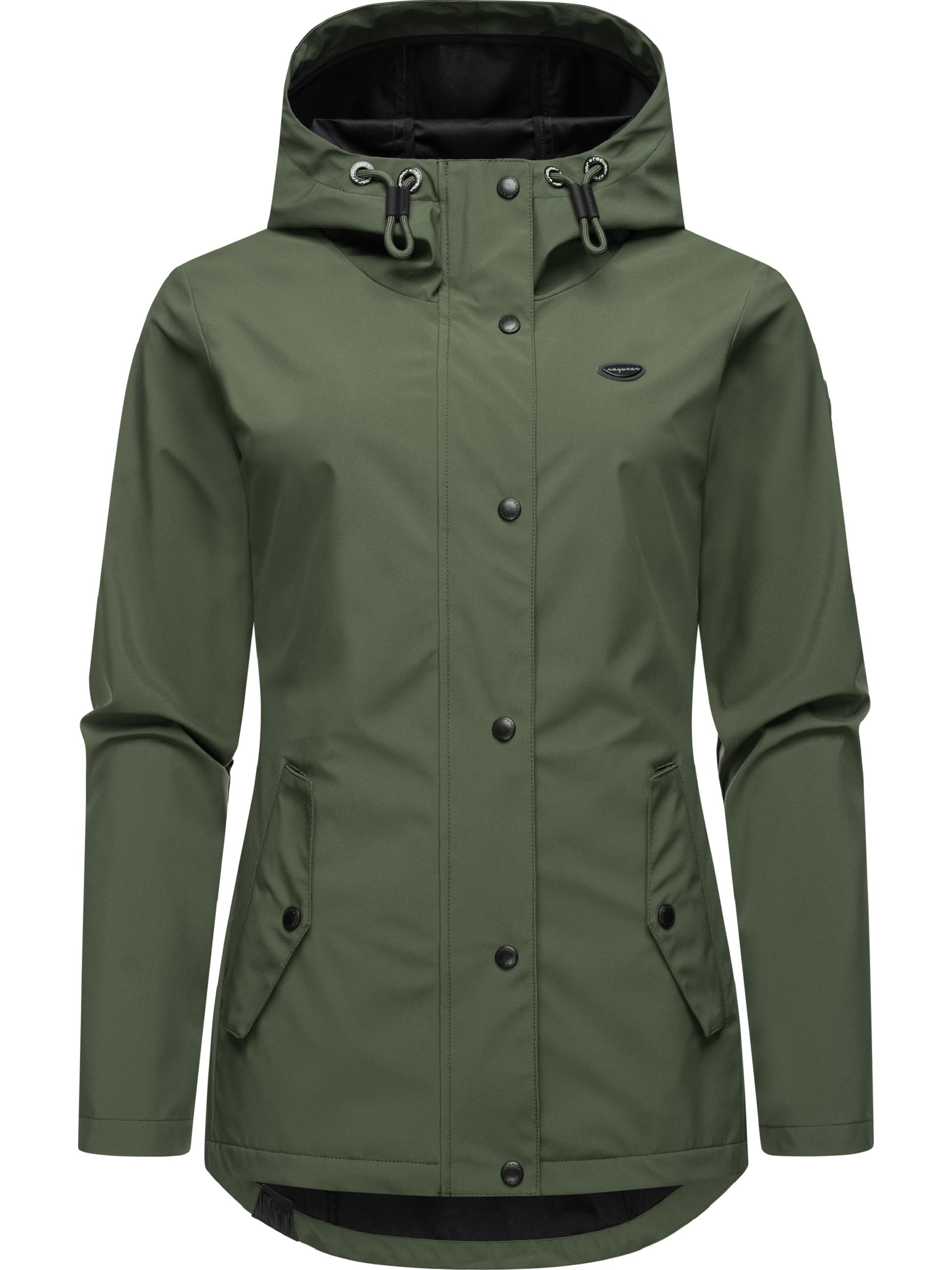 wasserdichte Softshelljacke mit Kapuze "Margge Shell" Dark Olive