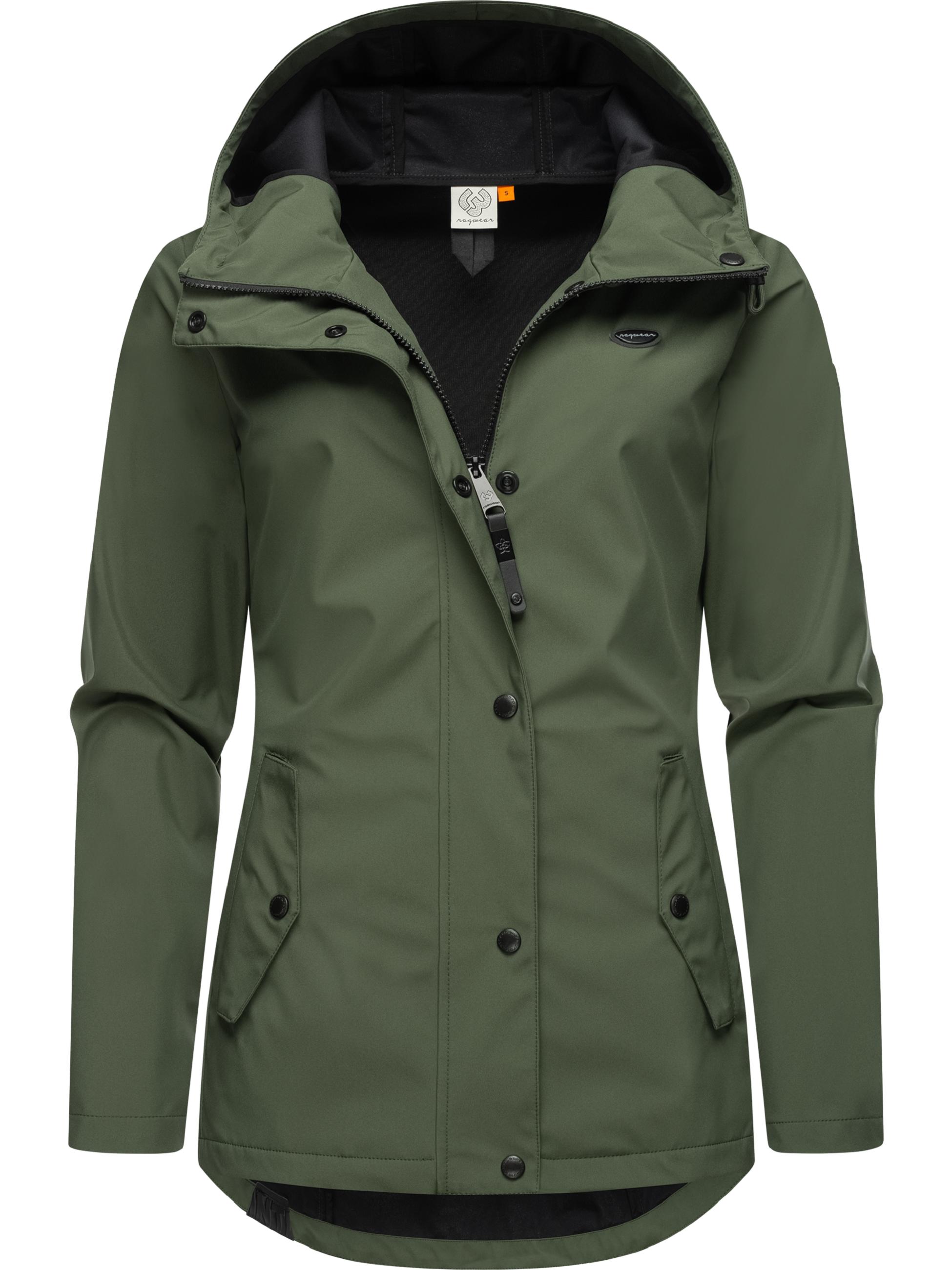 wasserdichte Softshelljacke mit Kapuze "Margge Shell" Dark Olive