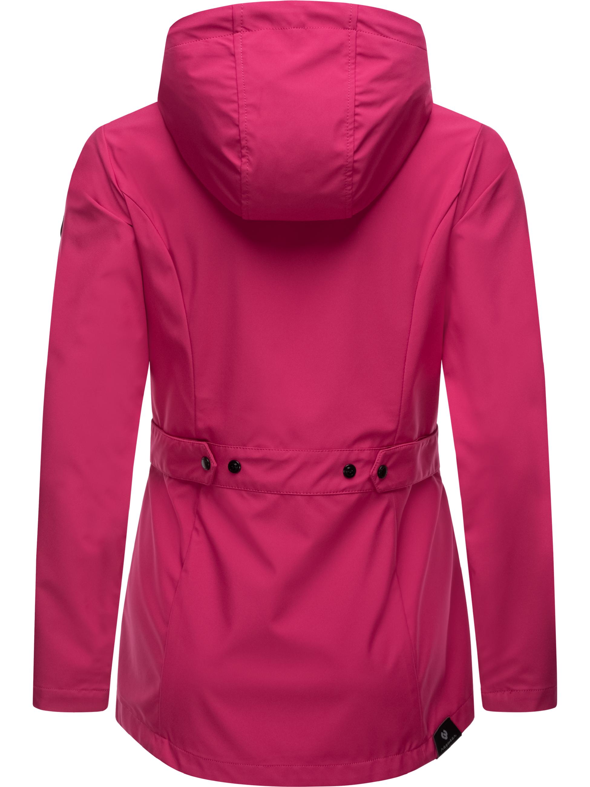 wasserdichte Softshelljacke mit Kapuze "Margge Shell" Magenta