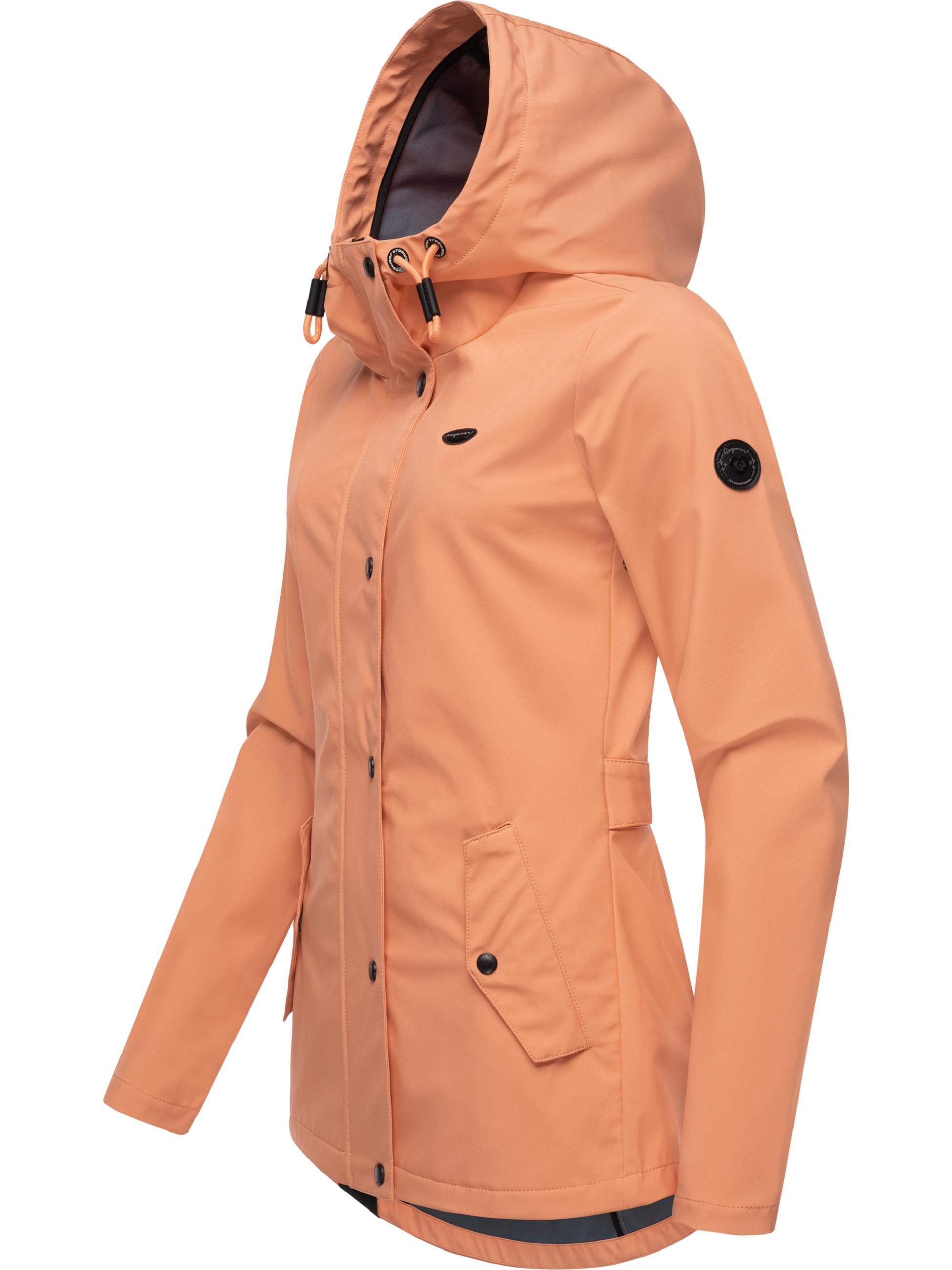 wasserdichte Softshelljacke mit Kapuze "Margge Shell" Peach