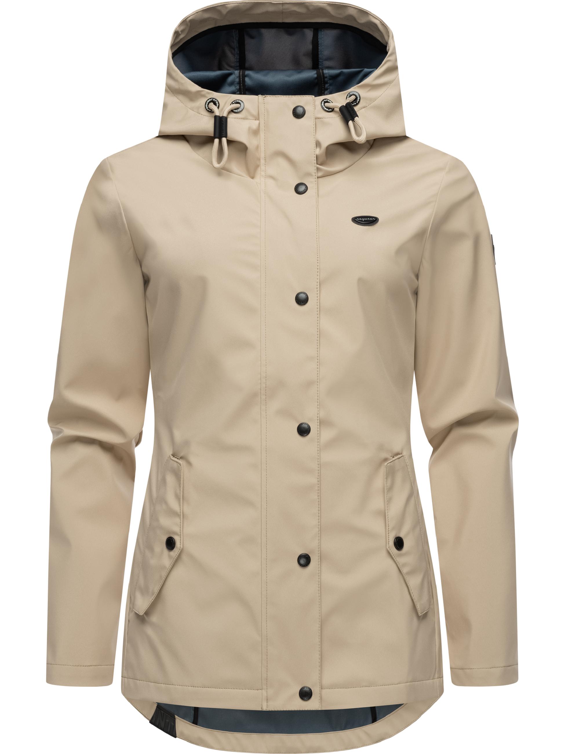 wasserdichte Softshelljacke mit Kapuze "Margge Shell" Sand