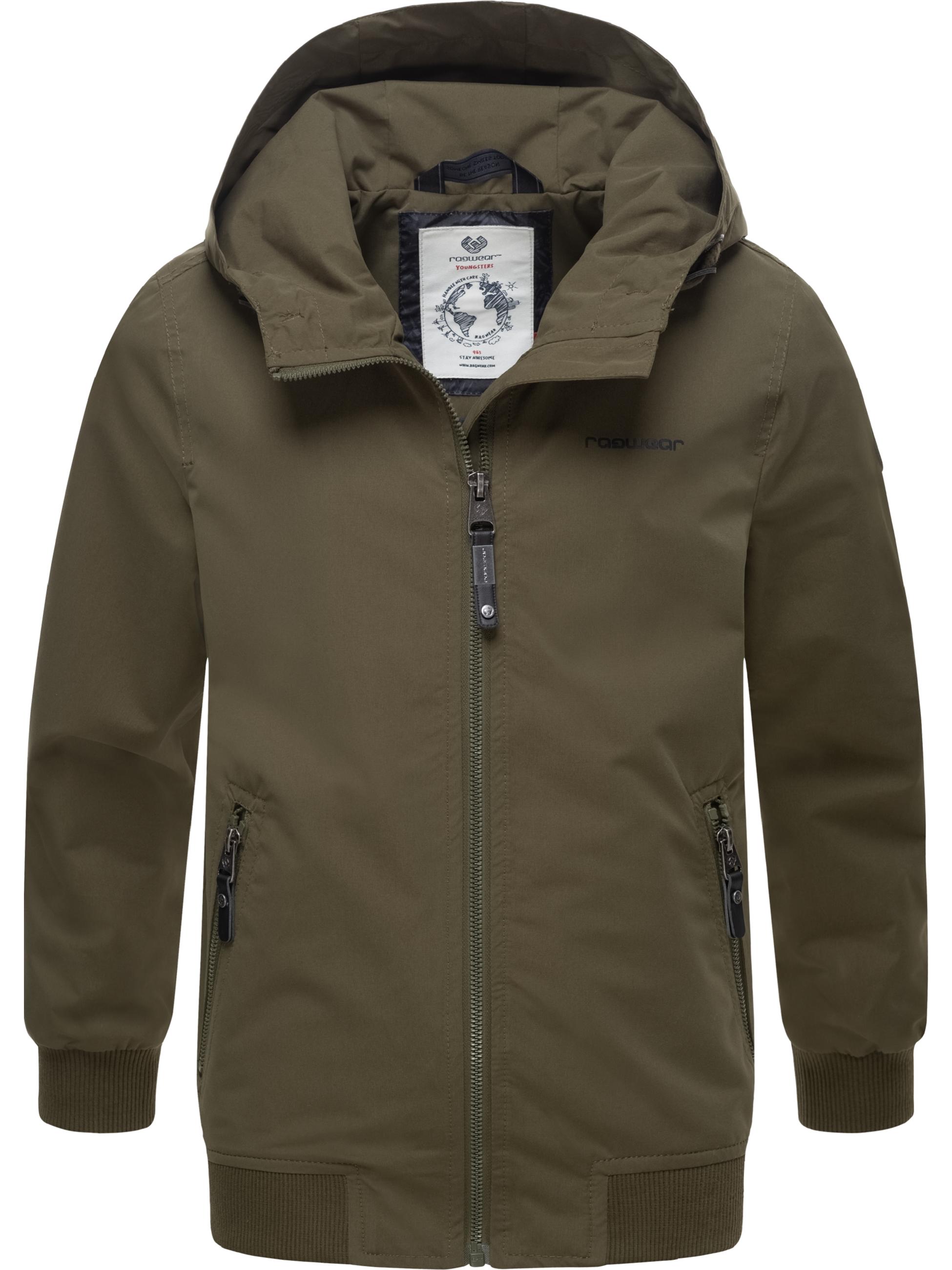 Wasserdichte Übergangsjacke mit Kapuze "Matys" Olive