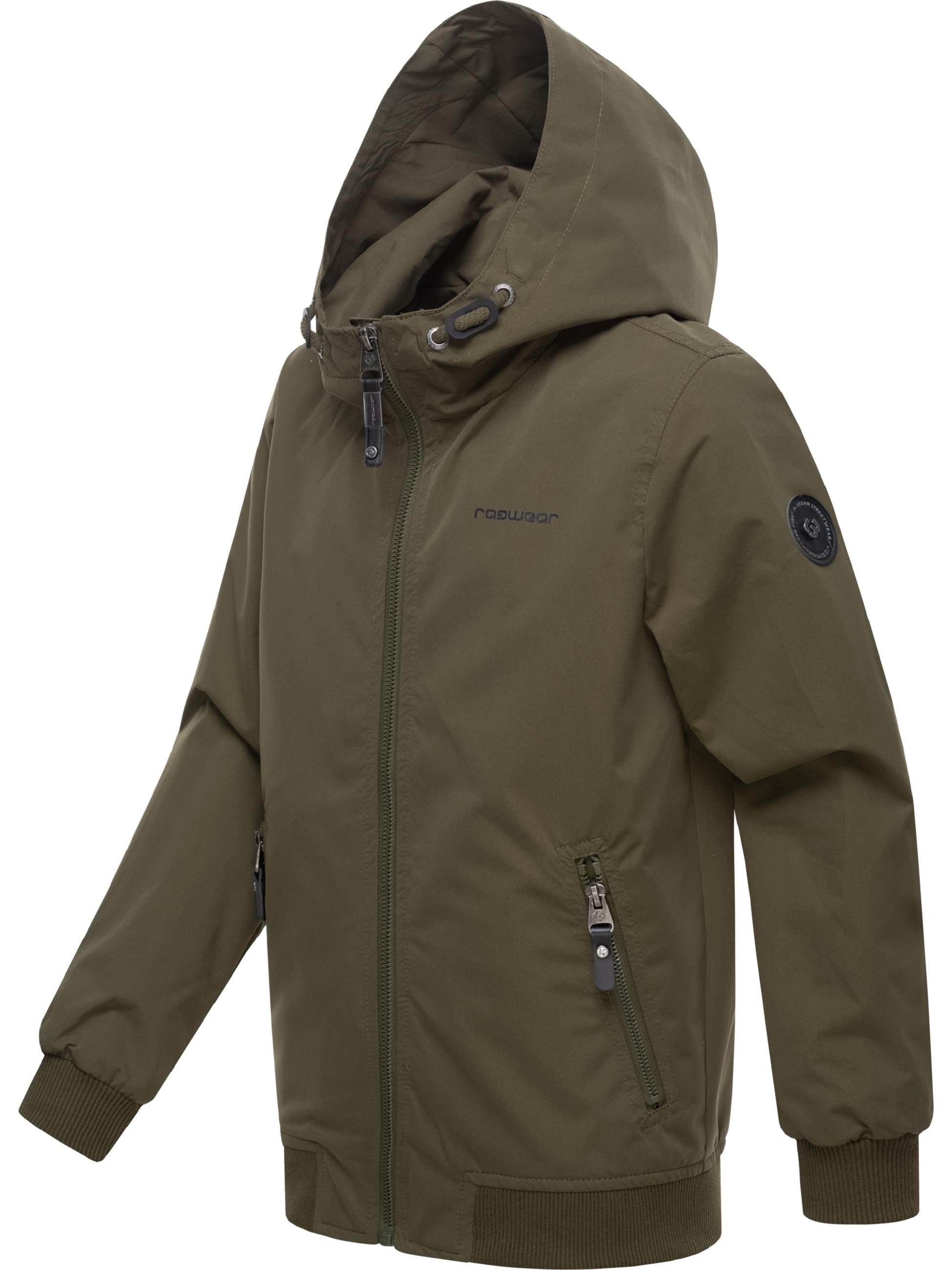 Wasserdichte Übergangsjacke mit Kapuze "Matys" Olive