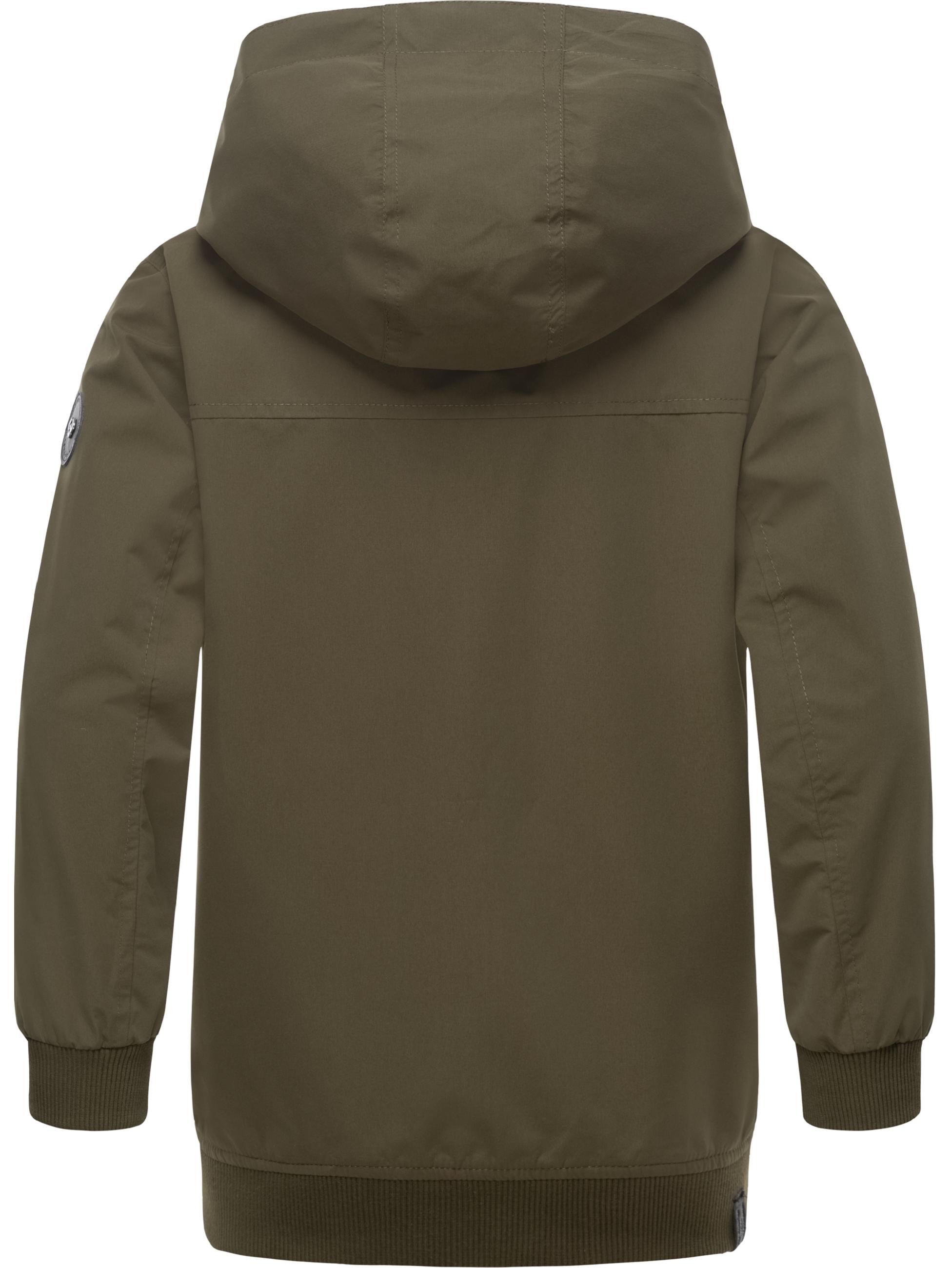 Wasserdichte Übergangsjacke mit Kapuze "Matys" Olive