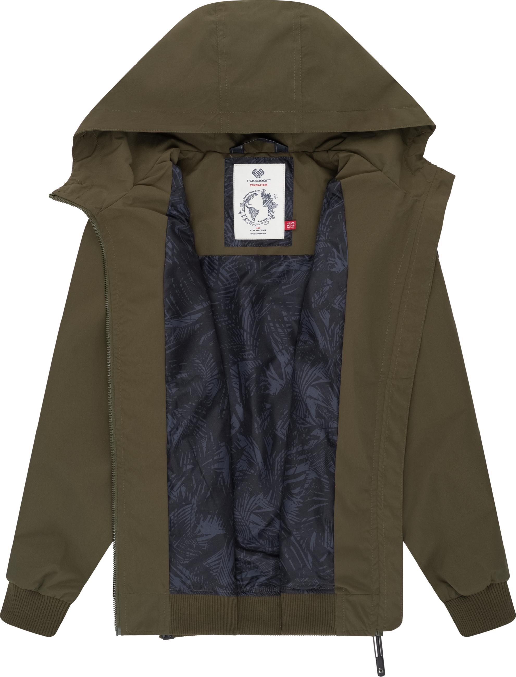 Wasserdichte Übergangsjacke mit Kapuze "Matys" Olive