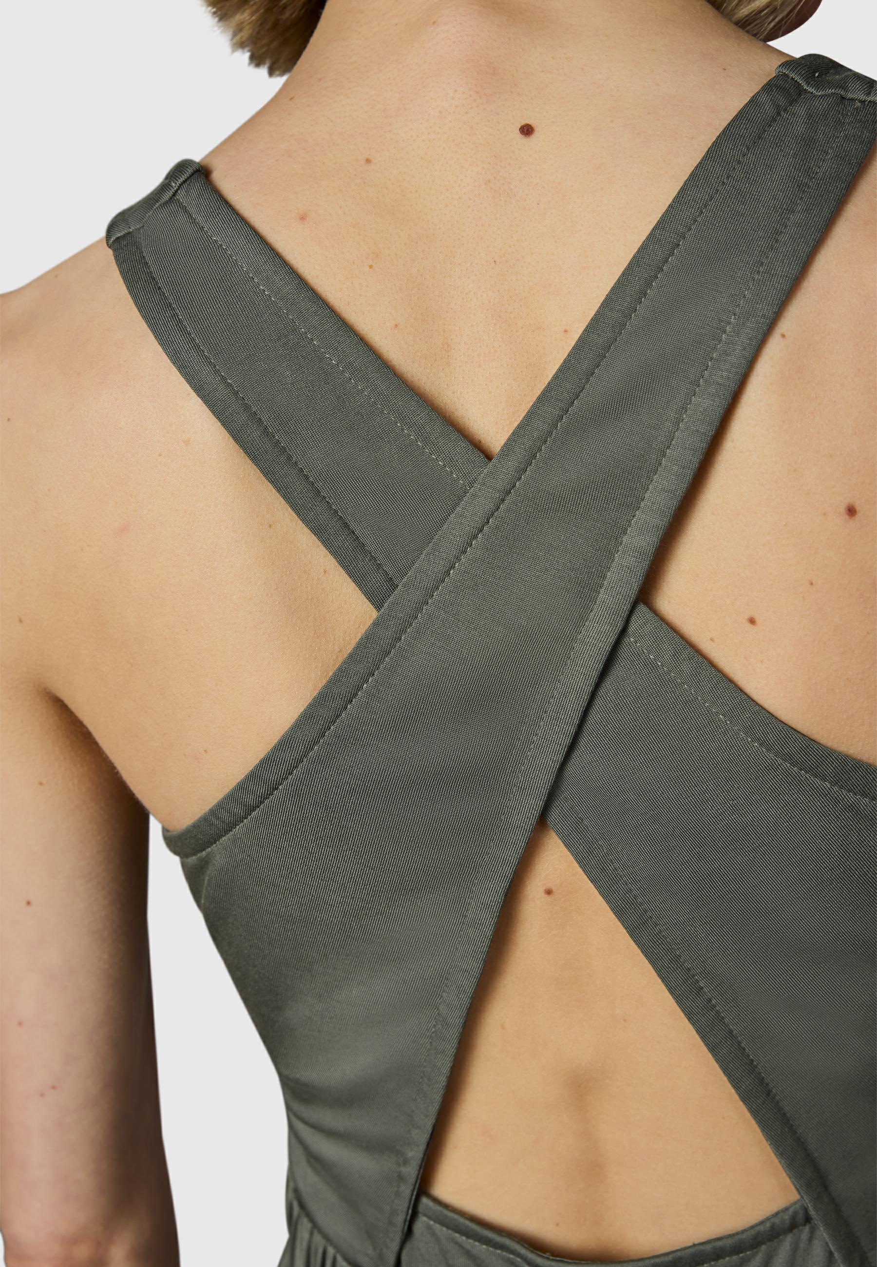 Sommerkleid mit Taillenzugband Mauglia YOUMODO Dark Olive