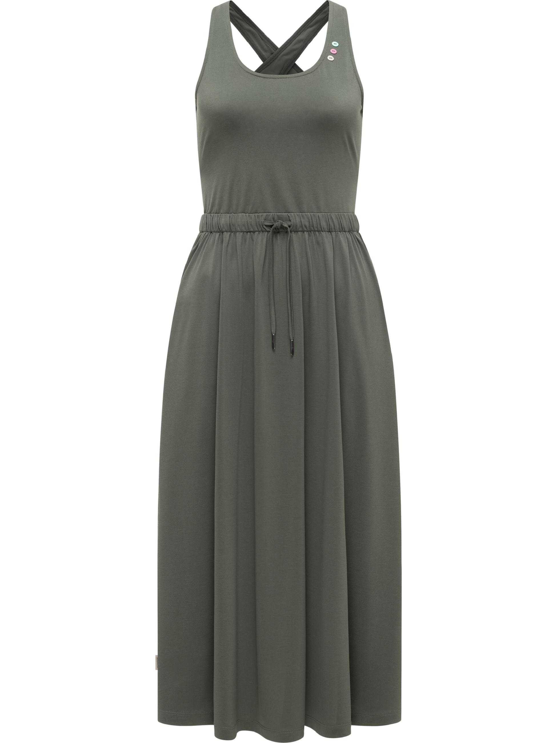 Sommerkleid mit Taillenzugband Mauglia YOUMODO Dark Olive