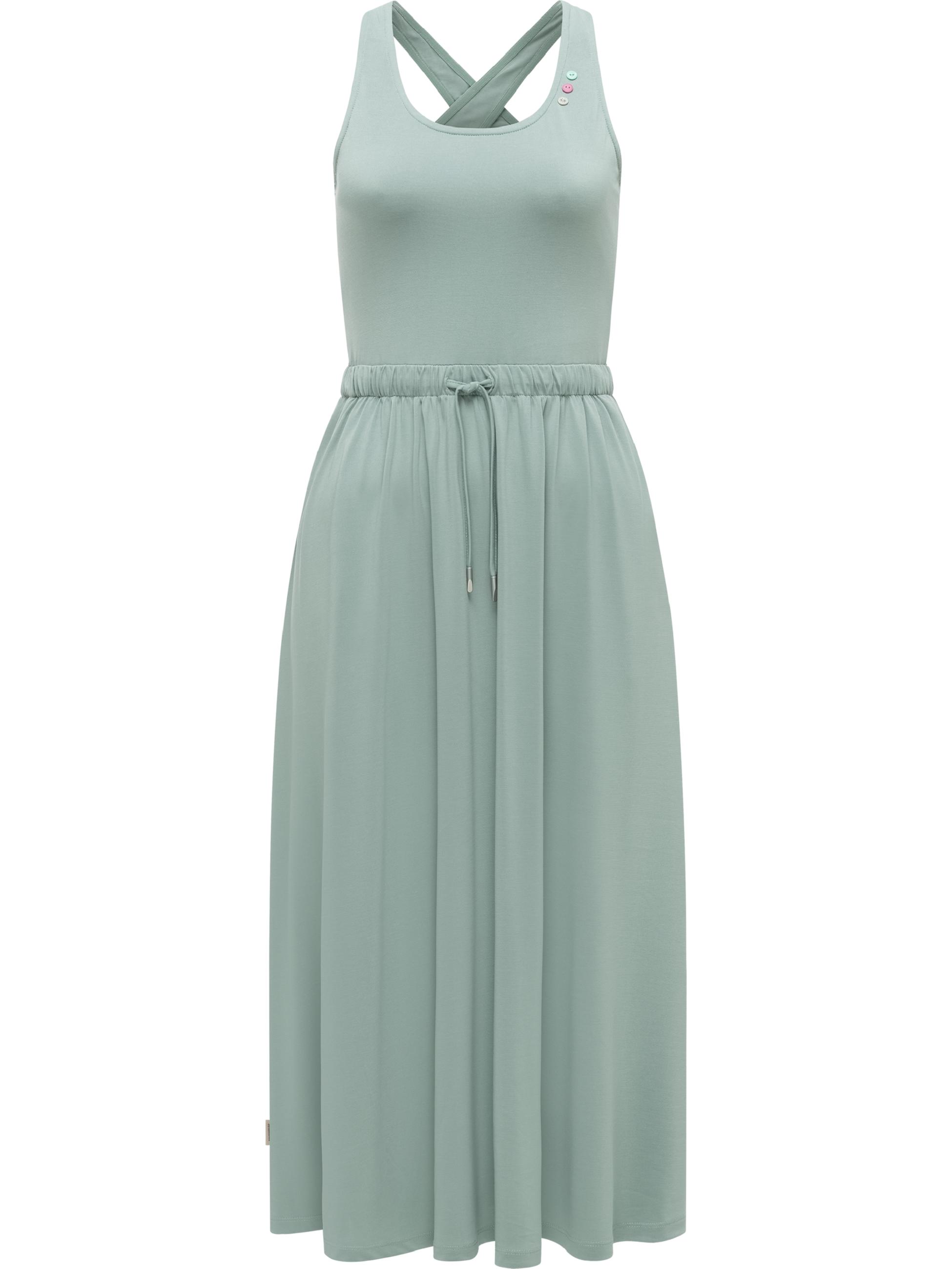 Sommerkleid mit Taillenzugband Mauglia YOUMODO Dursty Green