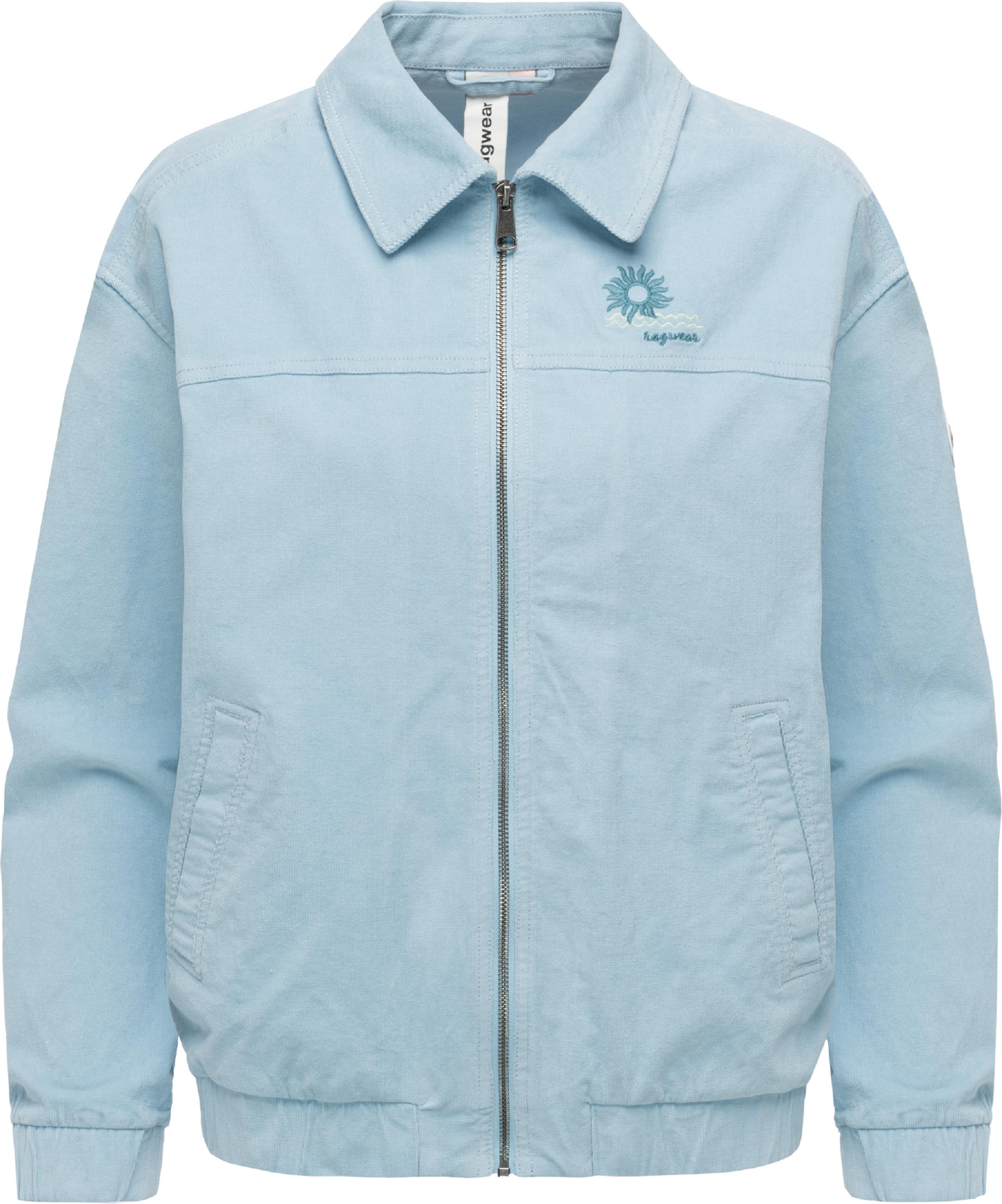 Lässige Kordjacke mit Hemdkragen "Melvene Cordy" Arctic Blue