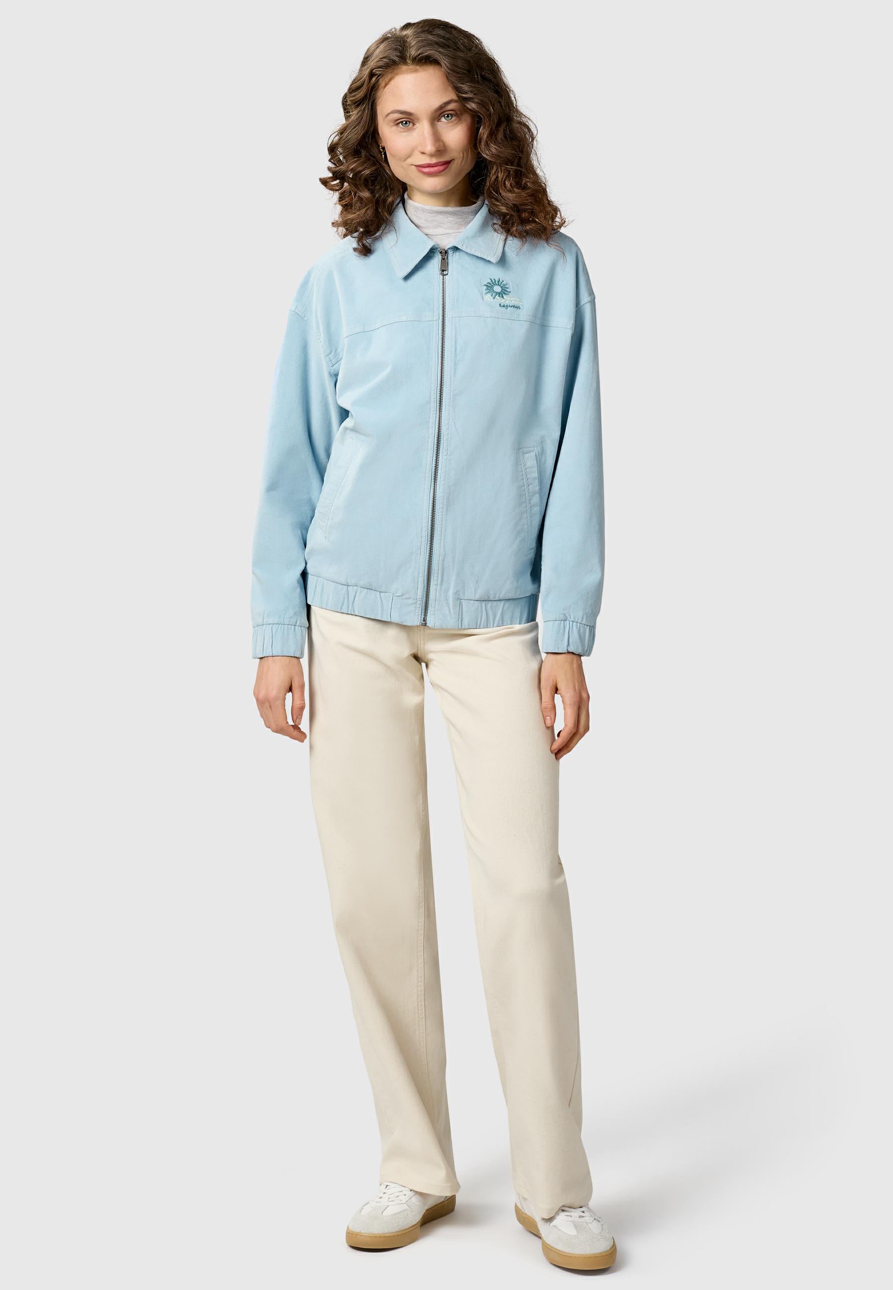 Lässige Kordjacke mit Hemdkragen "Melvene Cordy" Arctic Blue