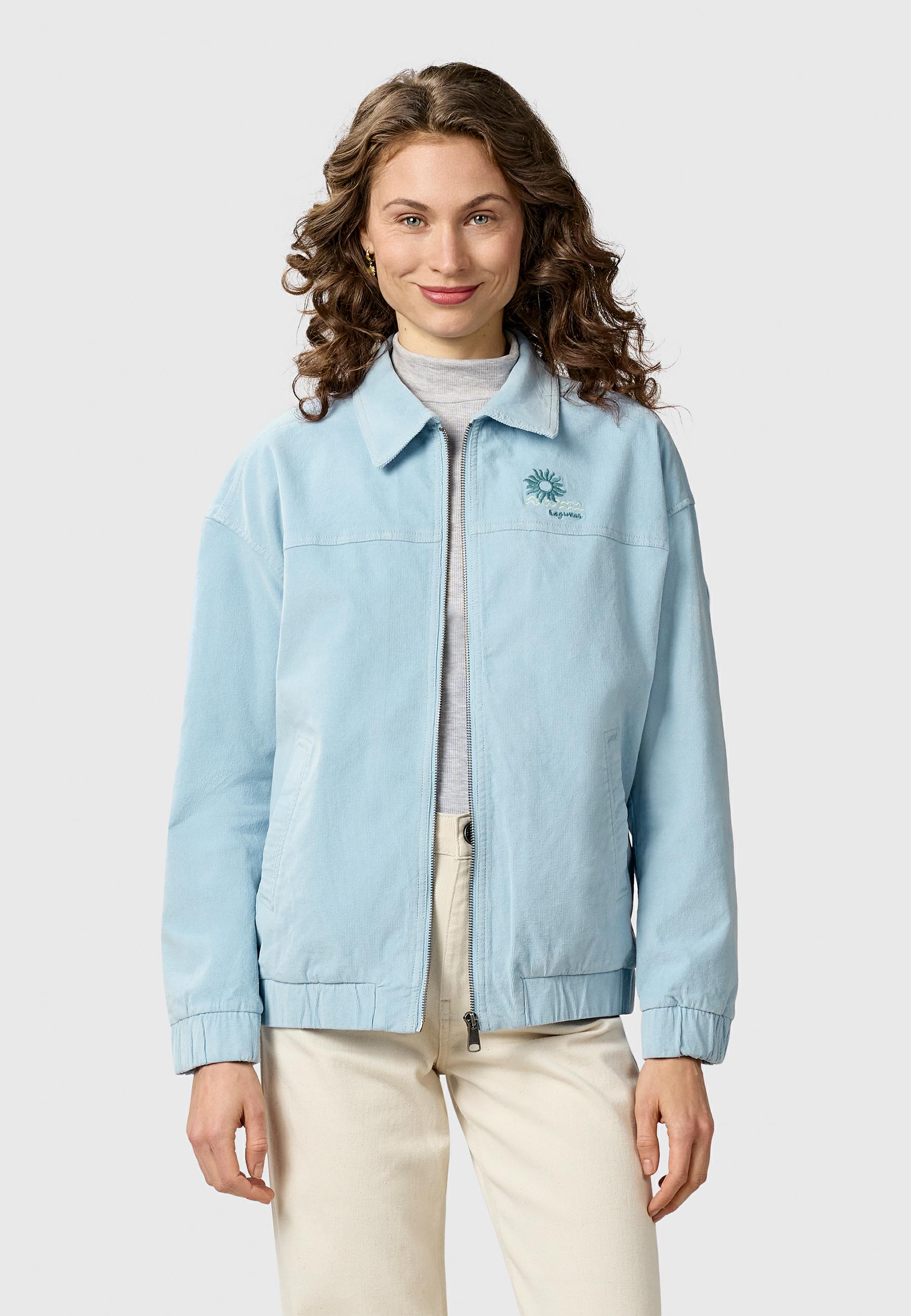 Lässige Kordjacke mit Hemdkragen "Melvene Cordy" Arctic Blue