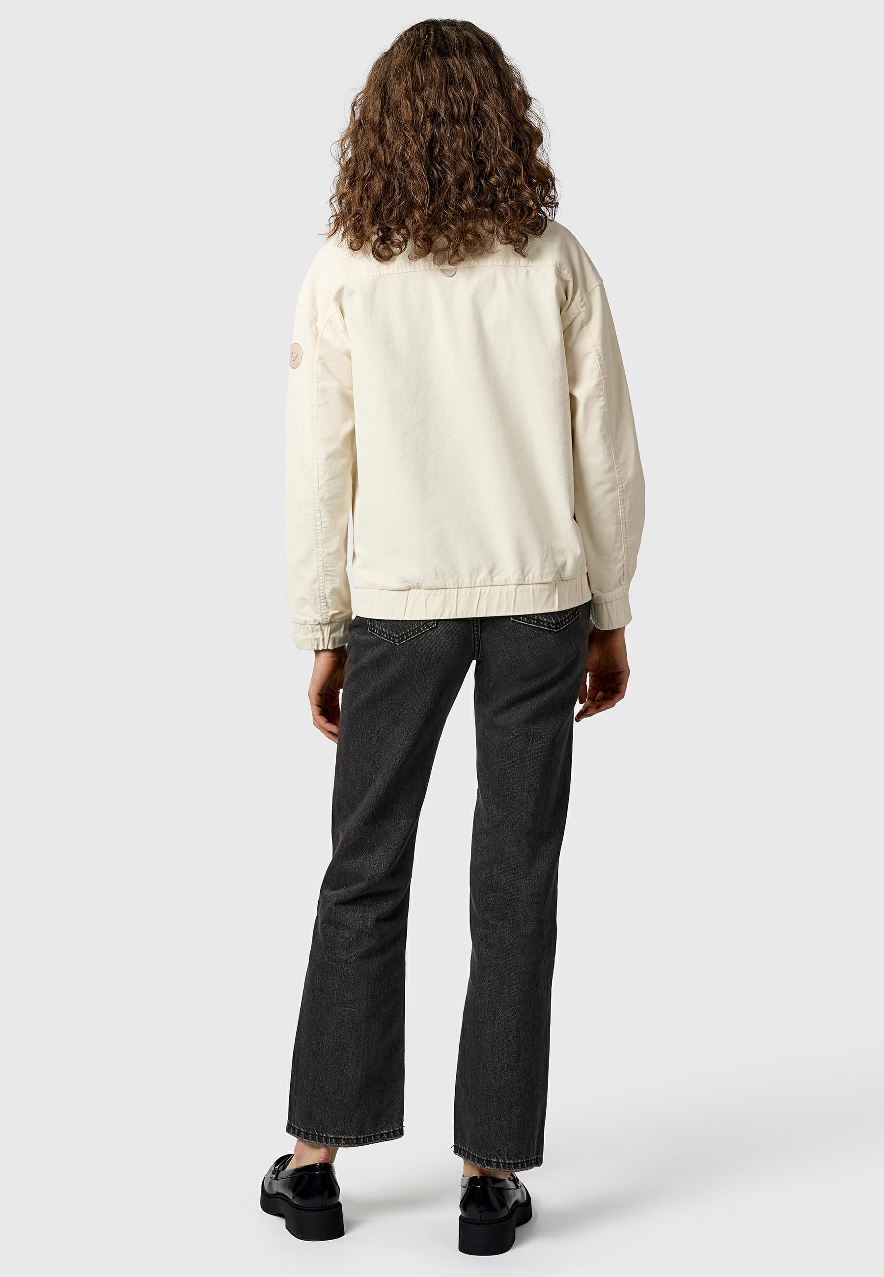 Lässige Kordjacke mit Hemdkragen "Melvene Cordy" Ivory