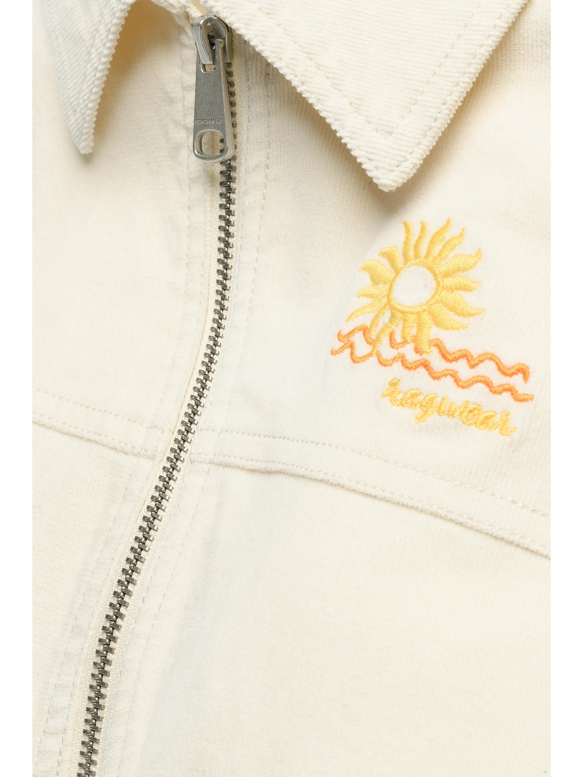 Lässige Kordjacke mit Hemdkragen "Melvene Cordy" Ivory