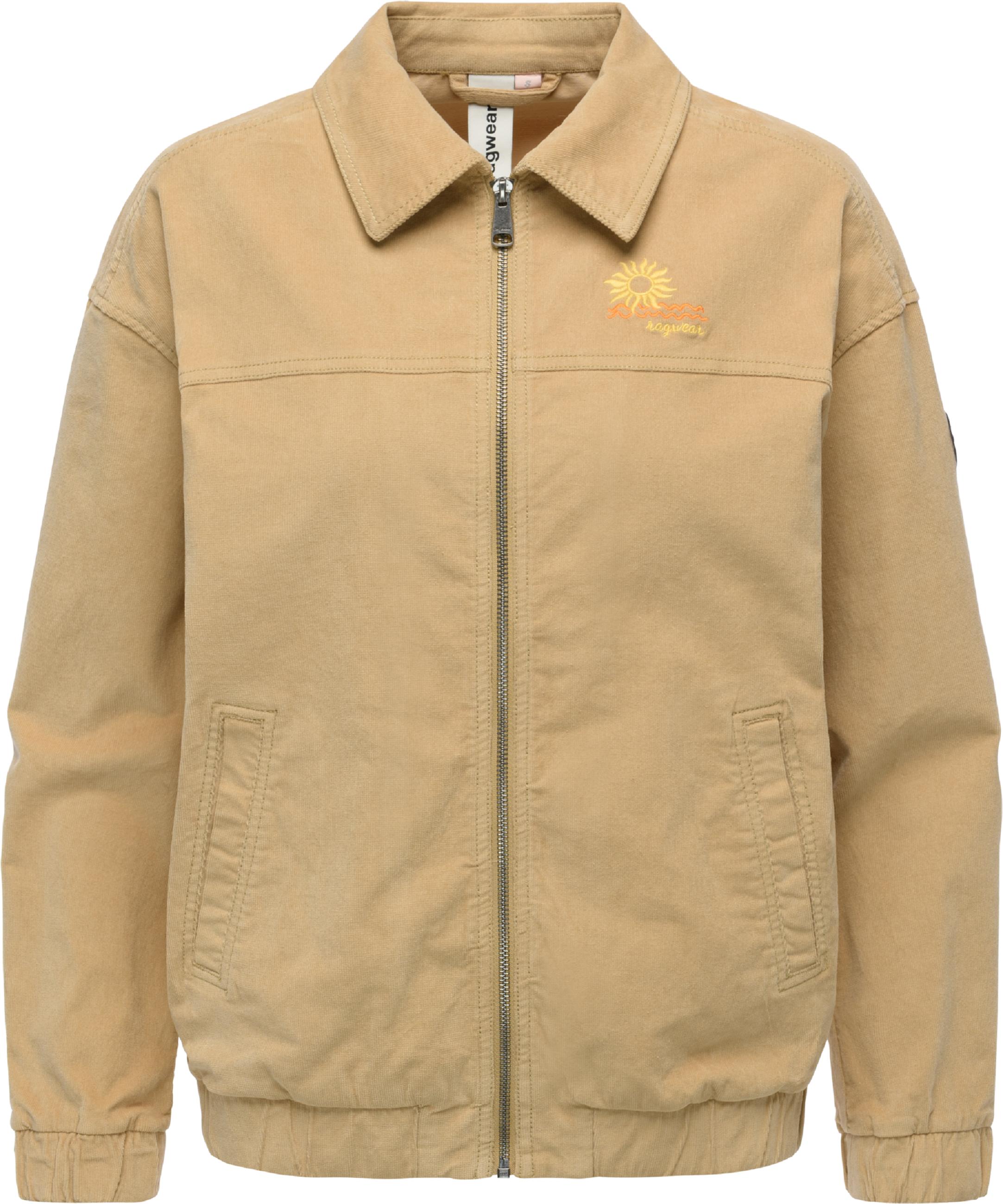 Lässige Kordjacke mit Hemdkragen "Melvene Cordy" Sand