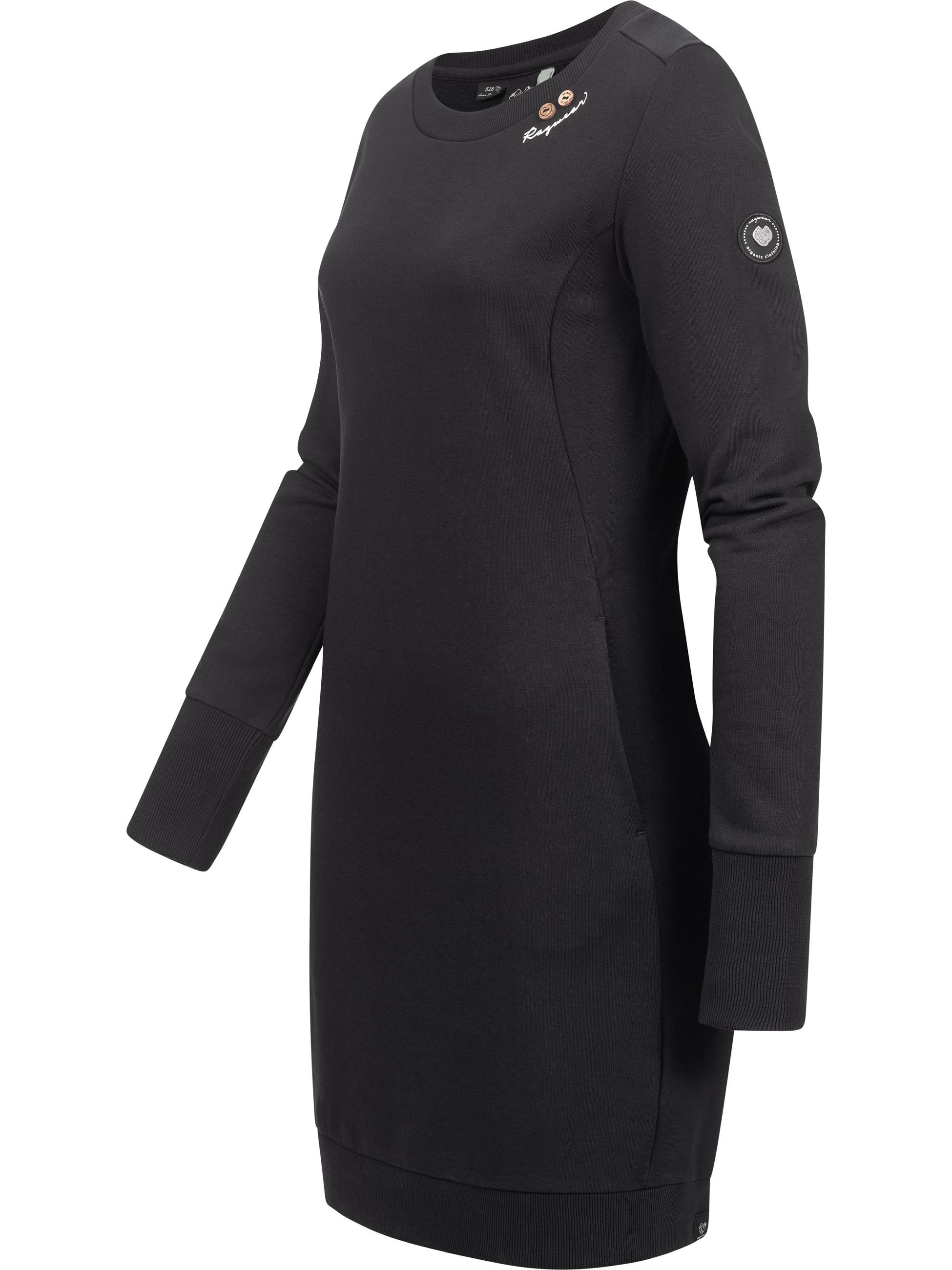 Langarm Sweatkleid "Menita Organic" Black