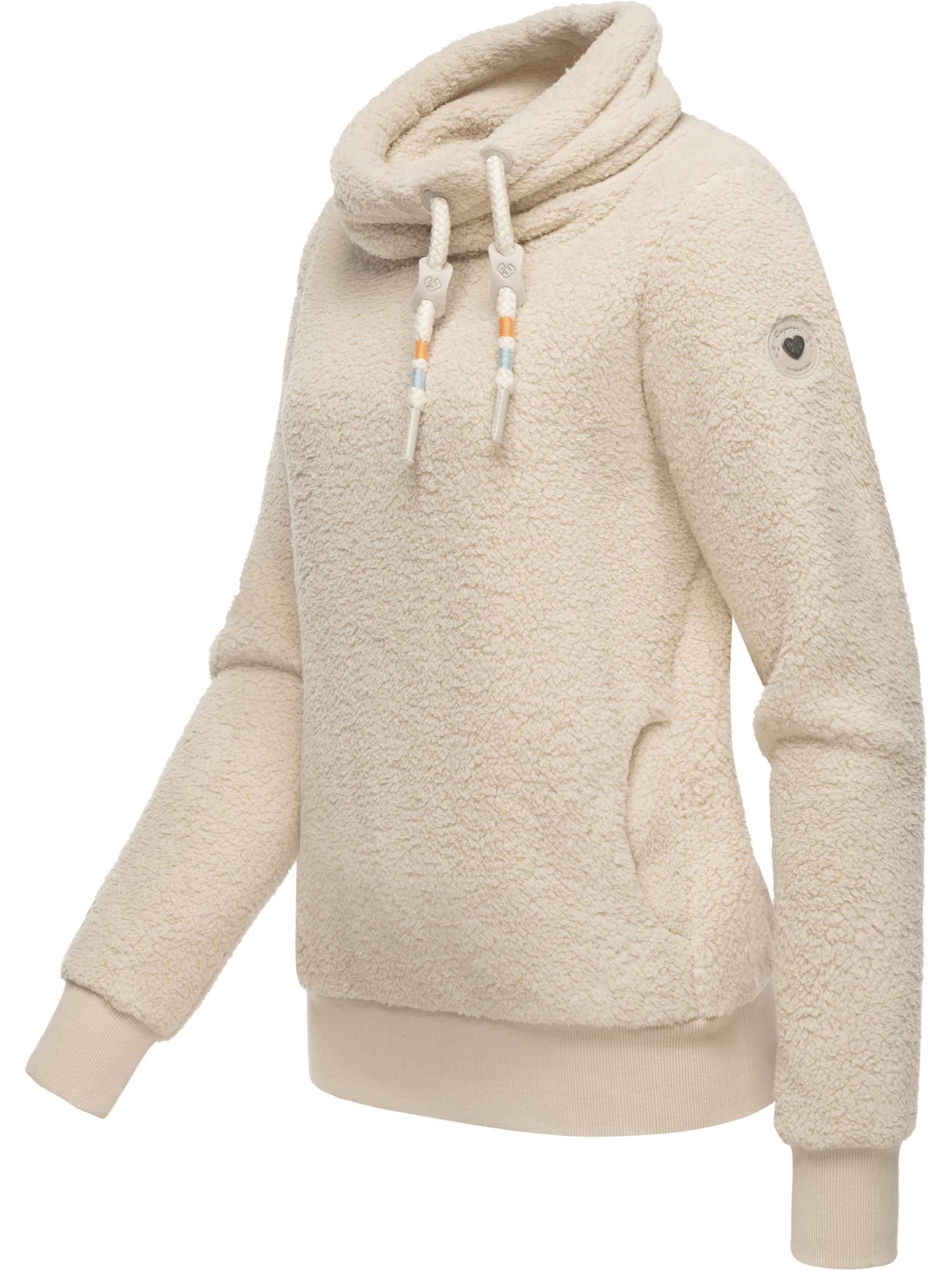 Sweatshirt in Teddy-Optik "Menny" Beige