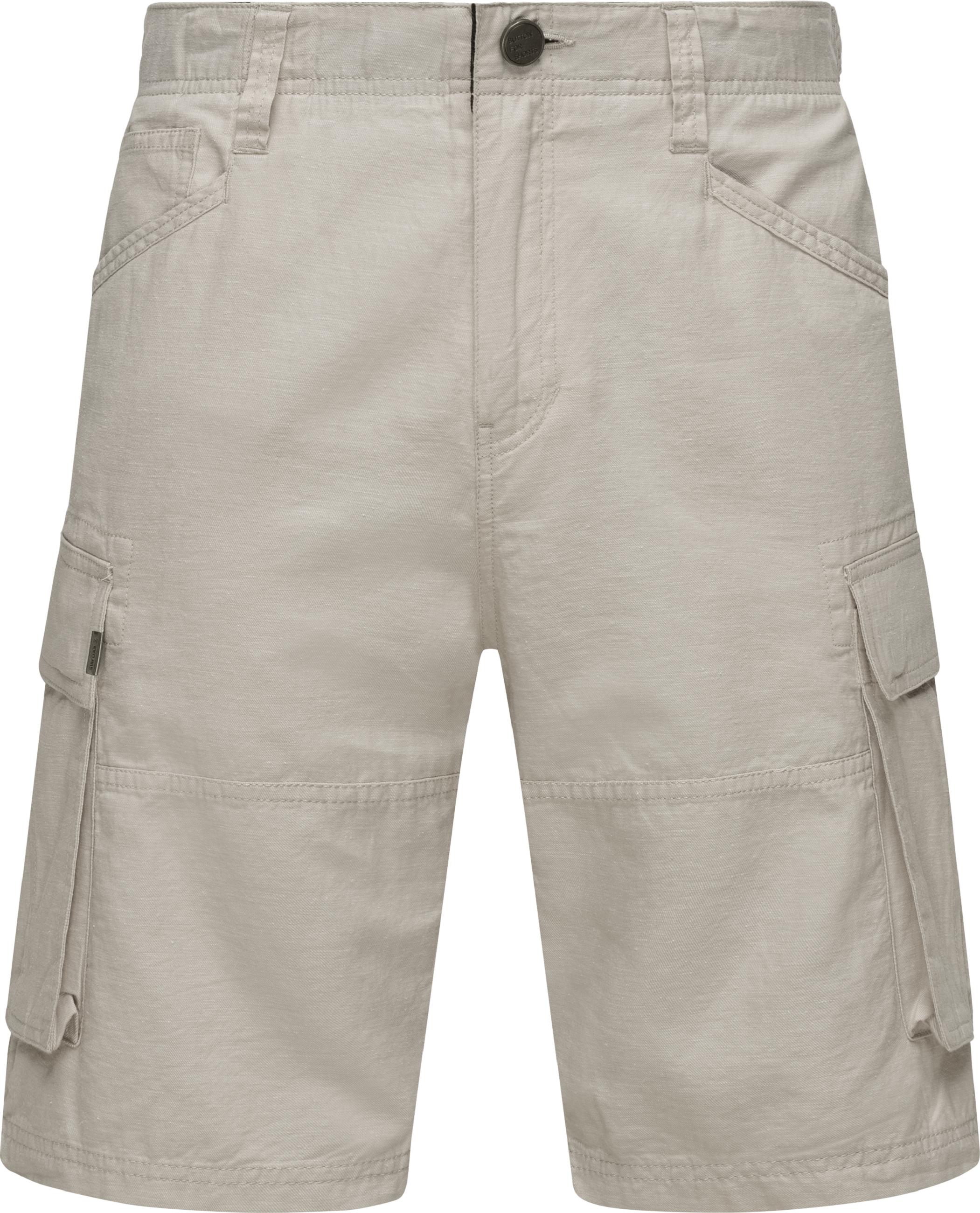 Kurze Leinenhose in Cargo-Optik "Merly Linen" Bone