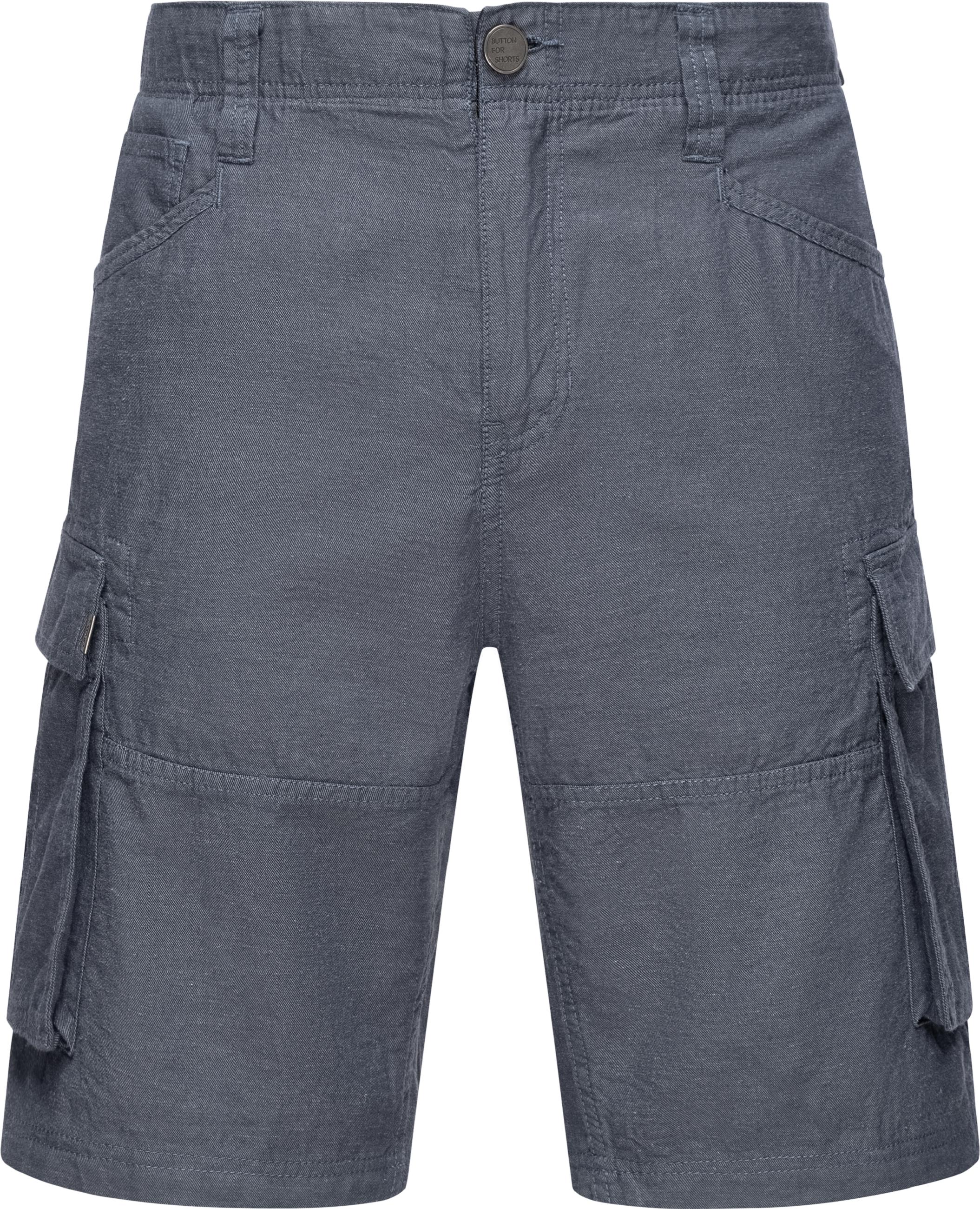 Kurze Leinenhose in Cargo-Optik "Merly Linen" Indigo Blue