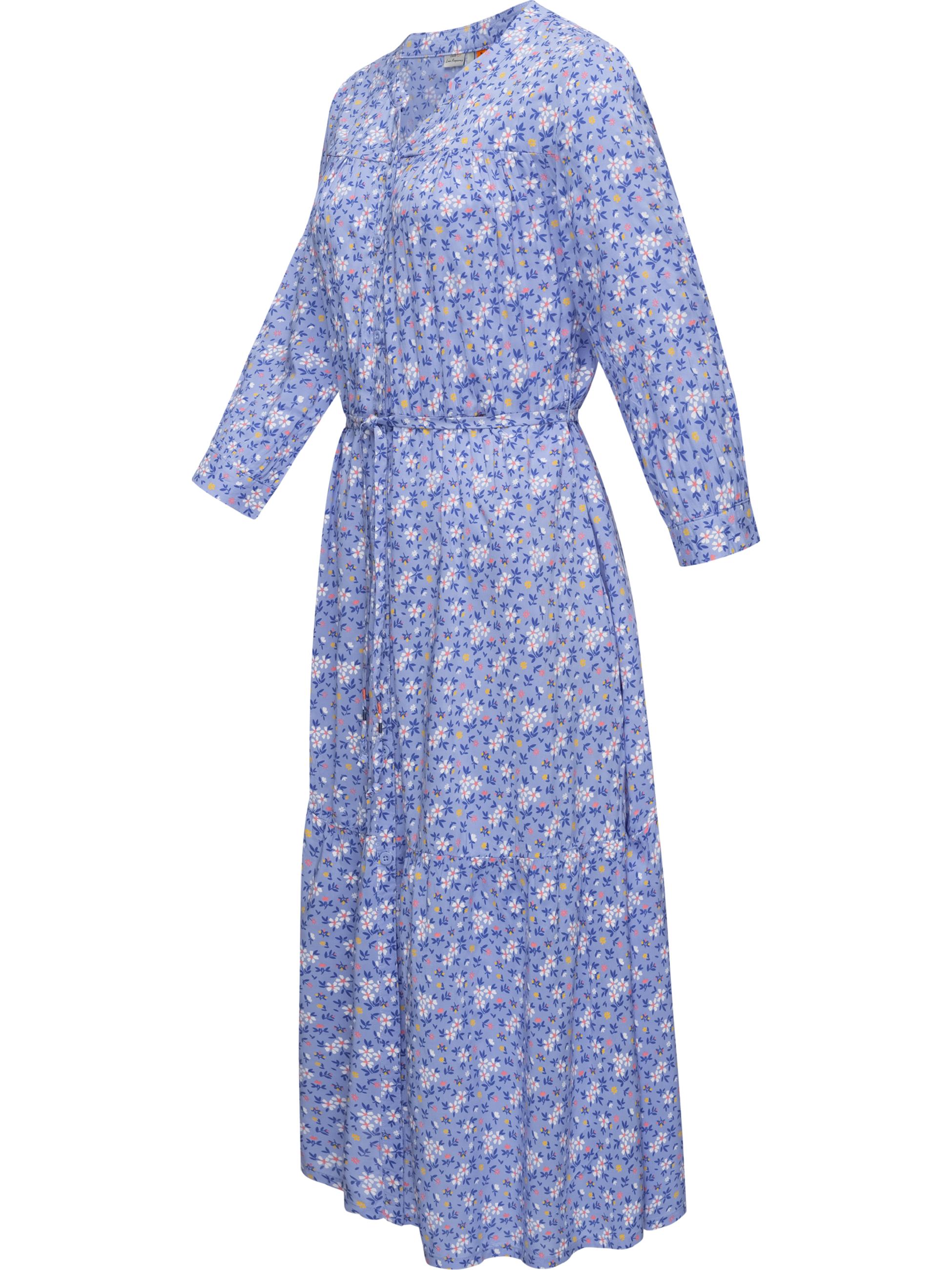 Langarm-Kleid im Blumenmuster "Meve" Blue