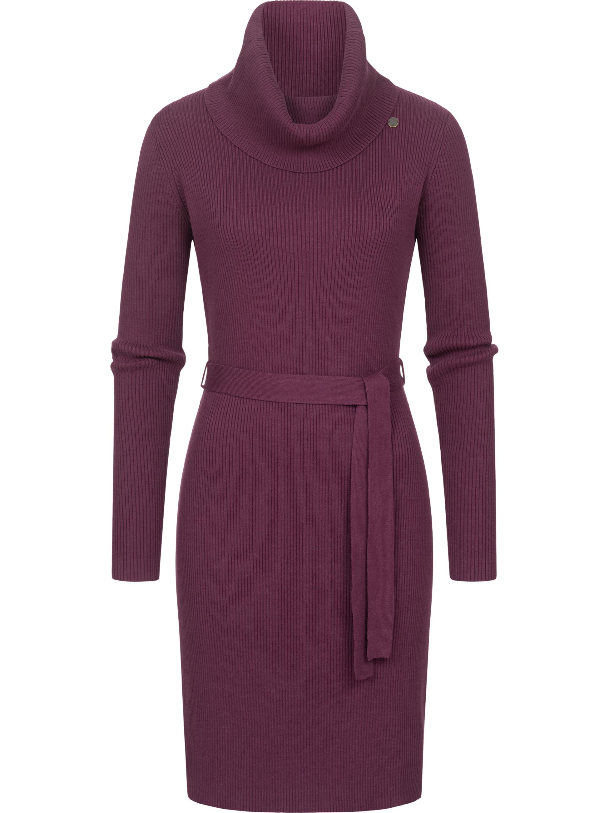 Weiches Strickkleid "Miyya" Plum