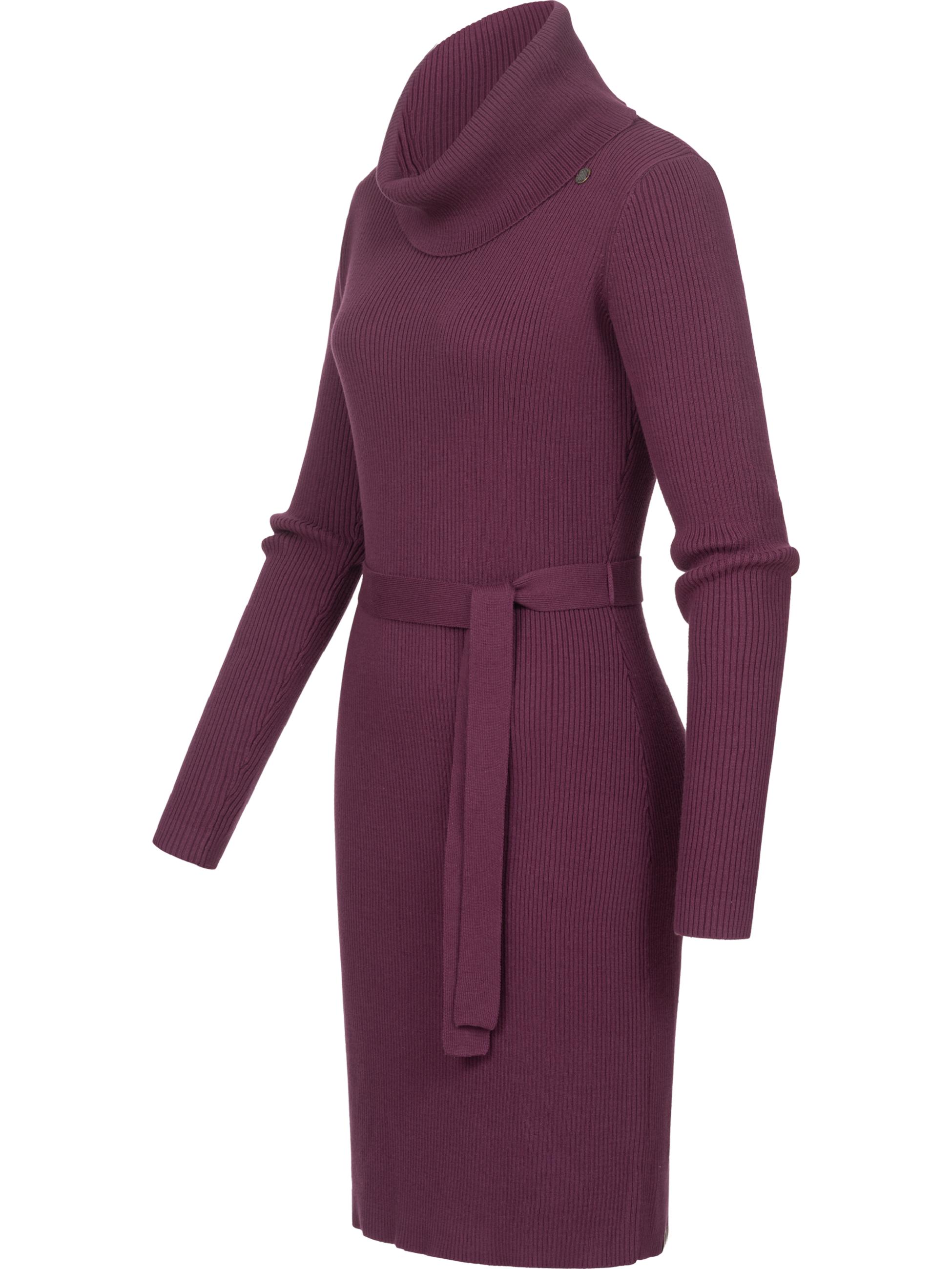 Weiches Strickkleid "Miyya" Plum