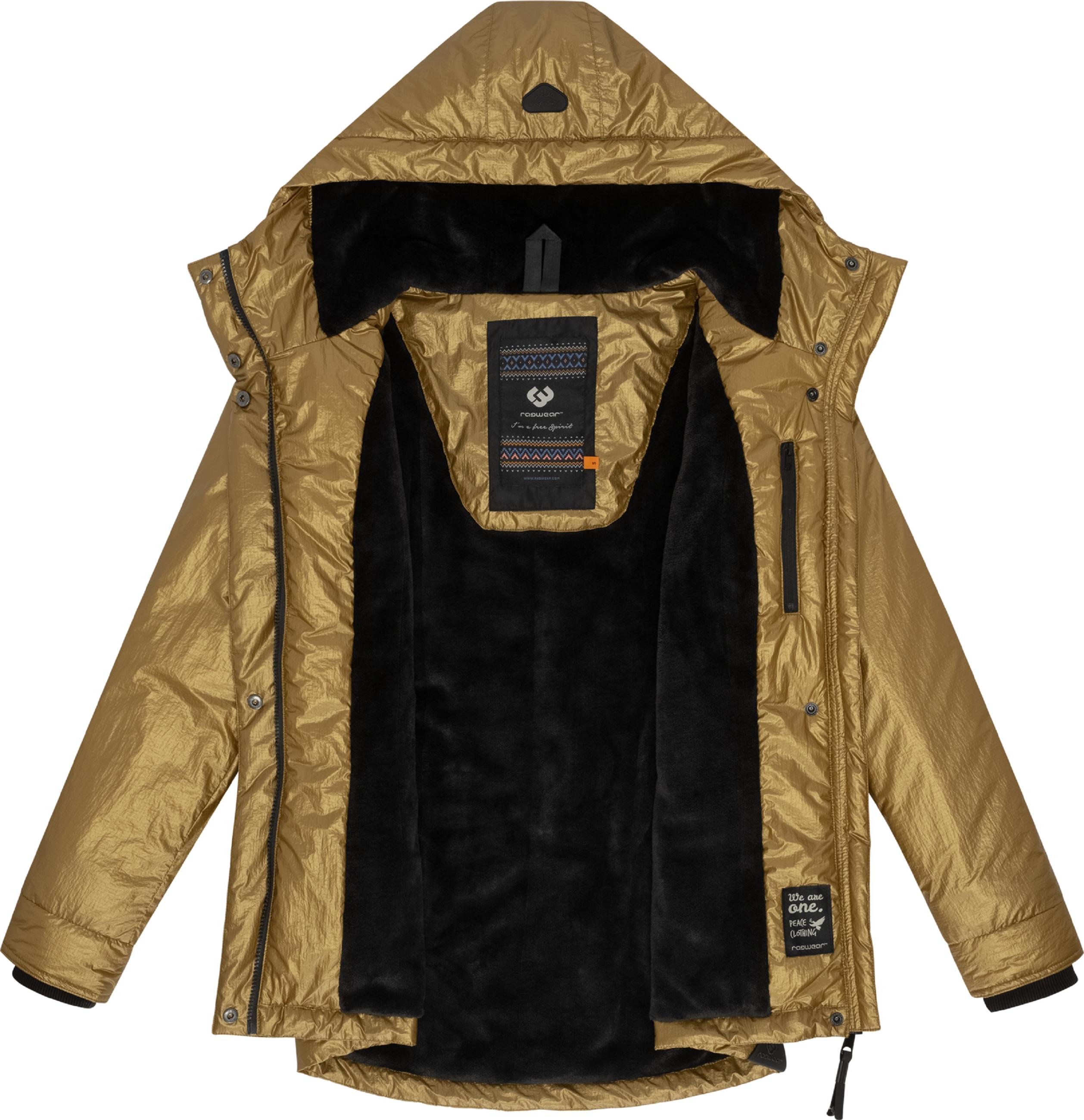 Glänzende Winterjacke mit Kapuze "Monadde Bling" Inca Gold