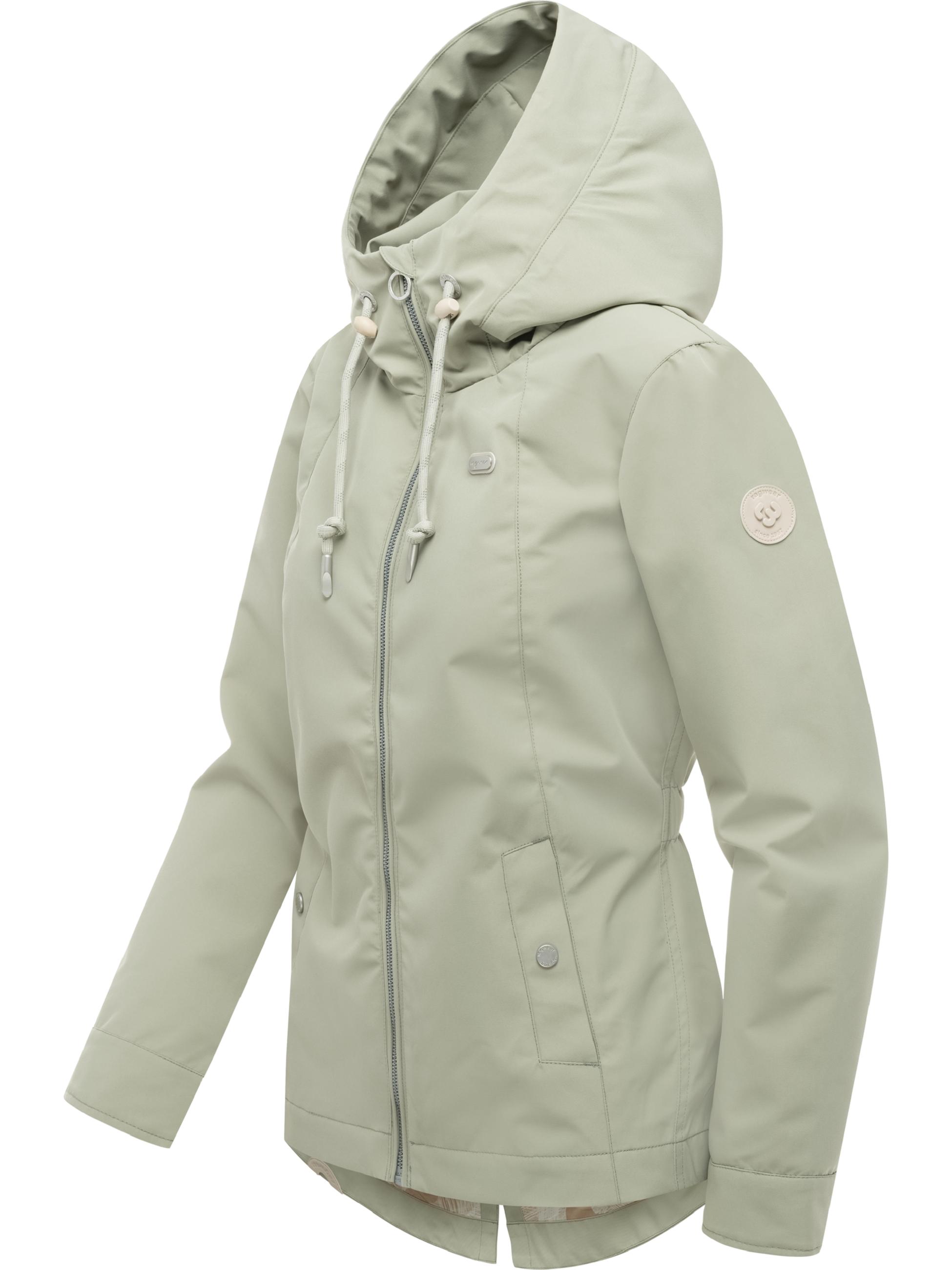 Wasserdichte Übergangsjacke mit Kapuze Monadde Dusty Olive